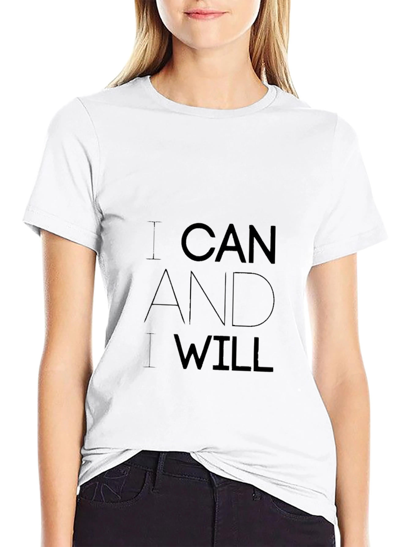 I Can and I Will Black T-Shirt