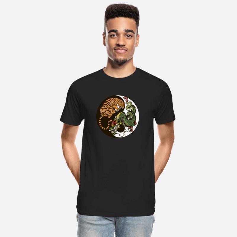 Yin yang tiger & dragon