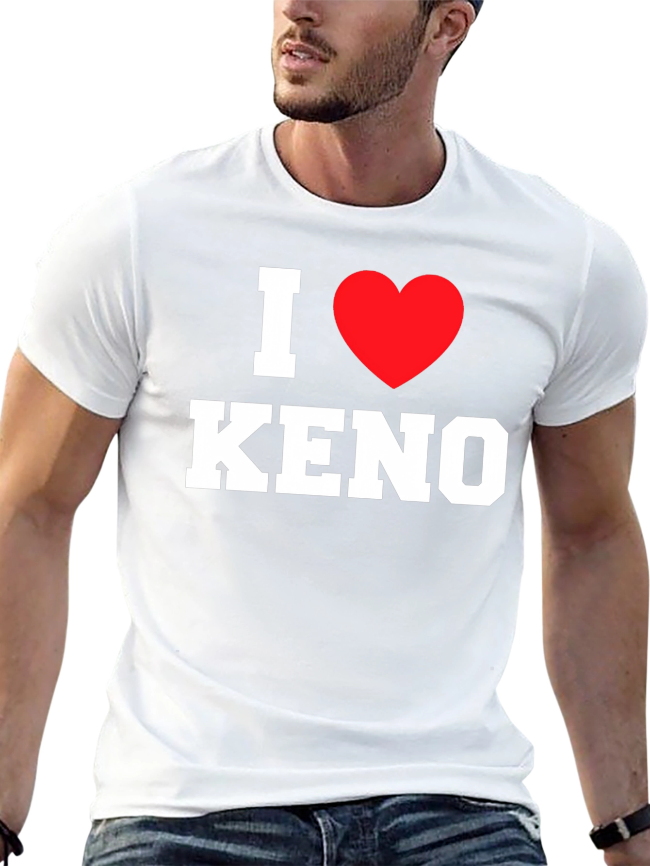 I Love Keno T-Shirt - Black Graphic Tee