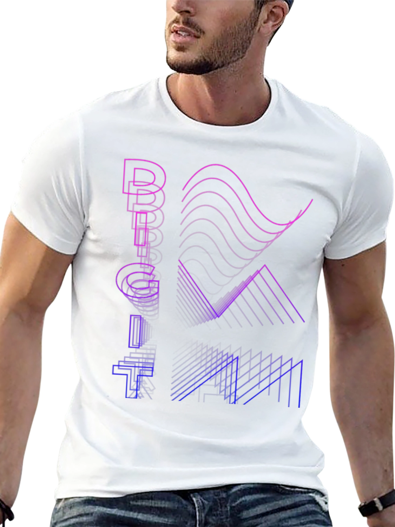 Retro Graphic T-Shirt - Big Data Design