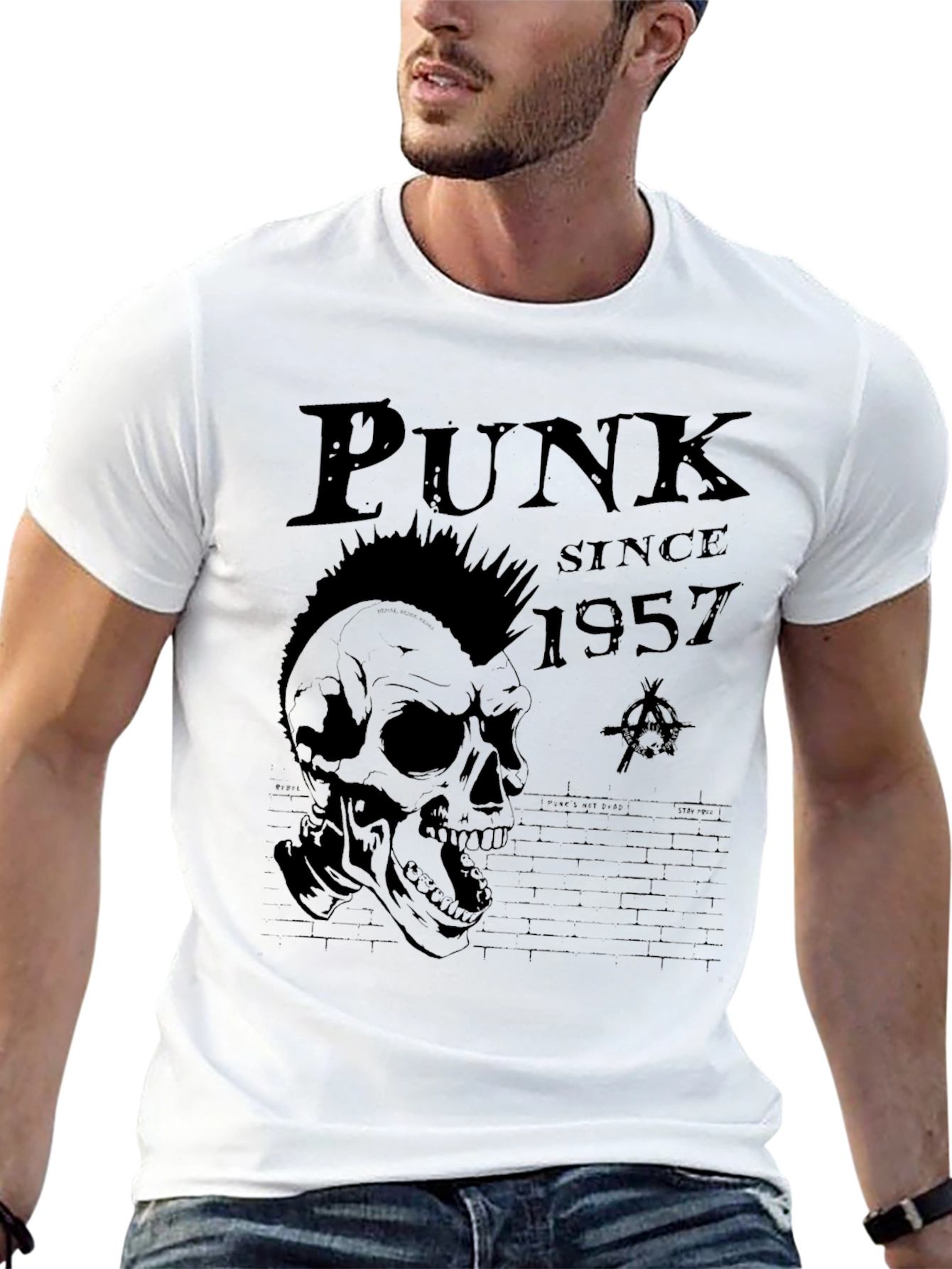 Punk Since 1957 Graphic Tee - Black