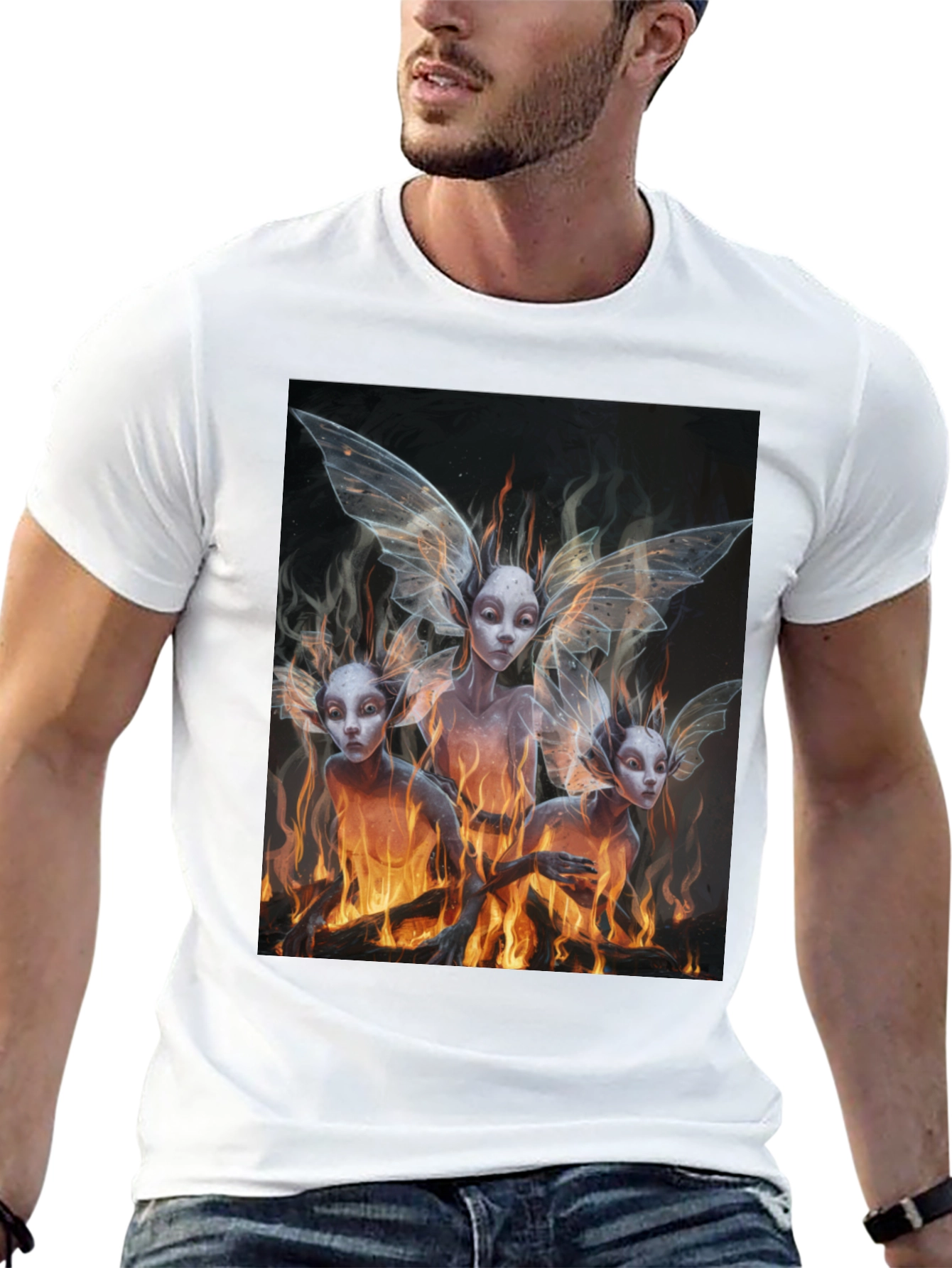 Fiery Fairy T-Shirt - Unique Graphic Tee