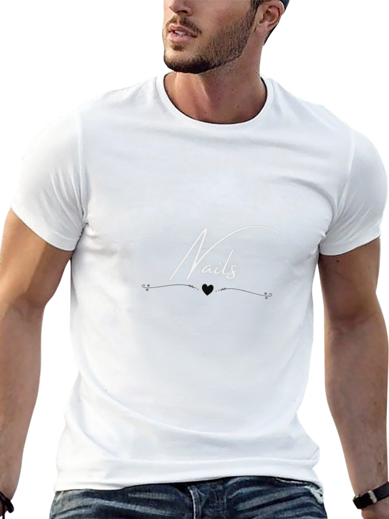 Stylish Black Nails Graphic Tee
