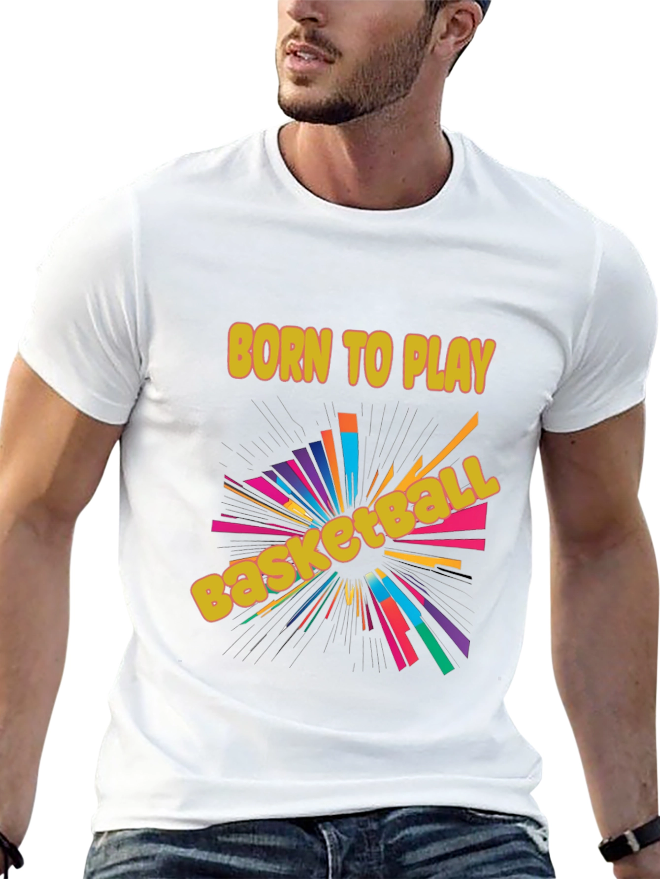 Born to Play Basketball Graphic Tee