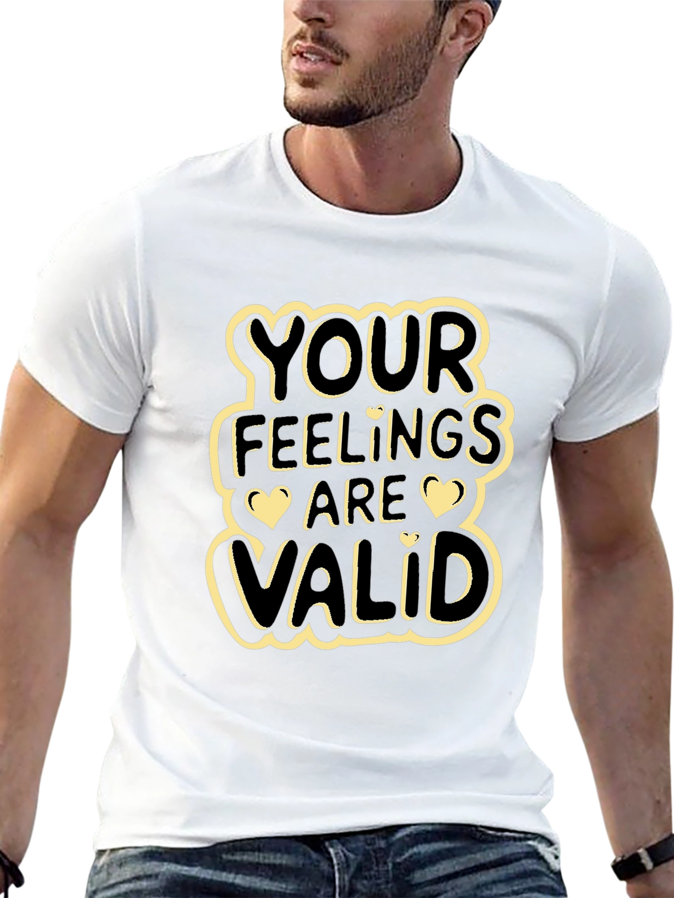 Your Feelings Are Valid Graphic Tee - Black
