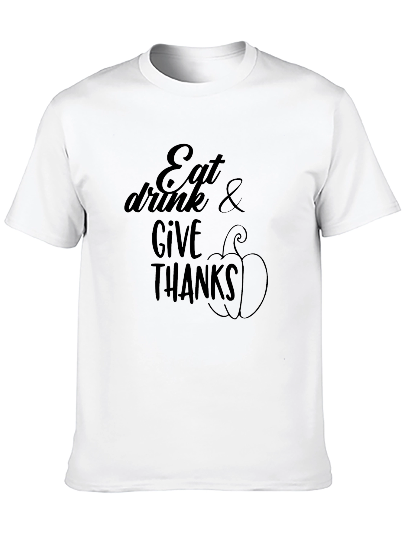 Eat Drink & Give Thanks T-Shirt - Thanksgiving Tee