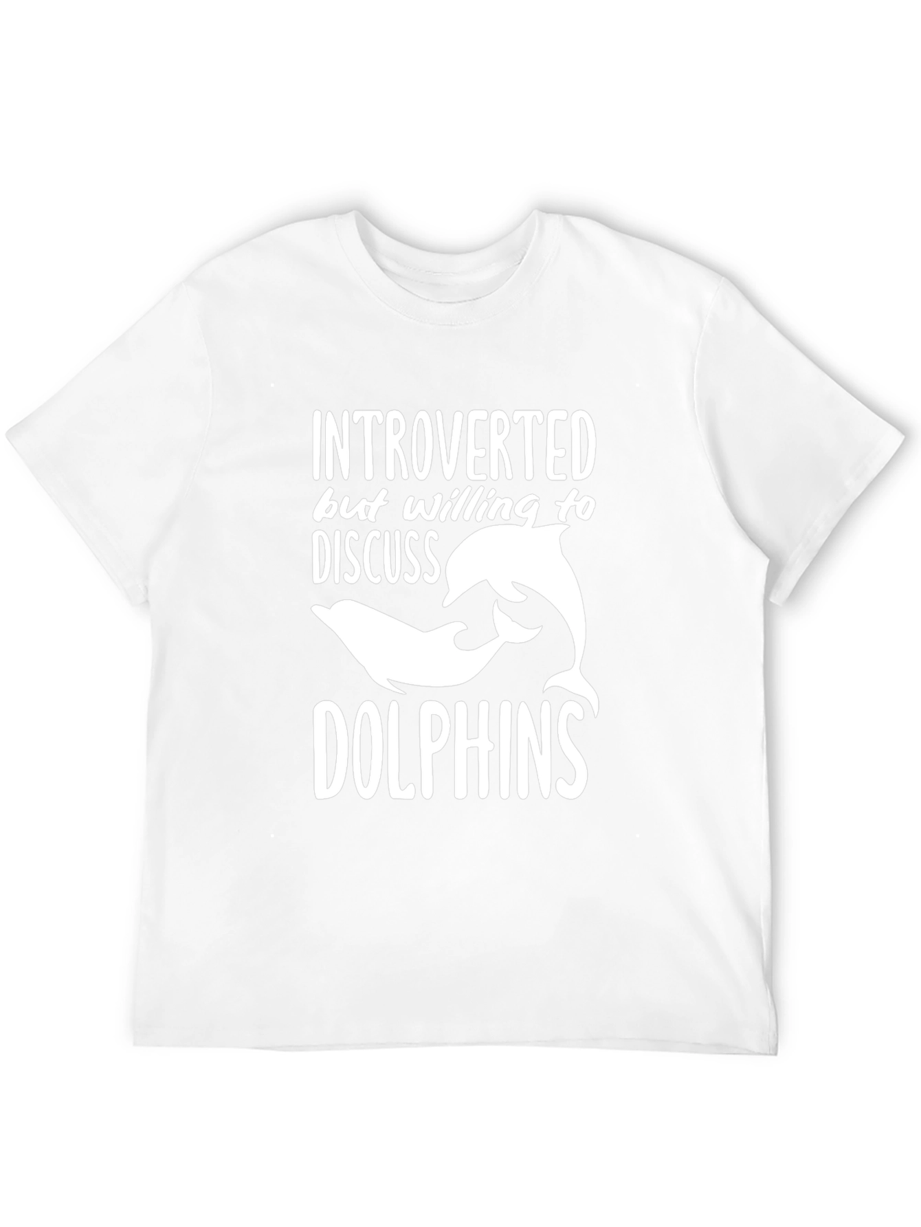 Introverted Dolphin Graphic T-Shirt