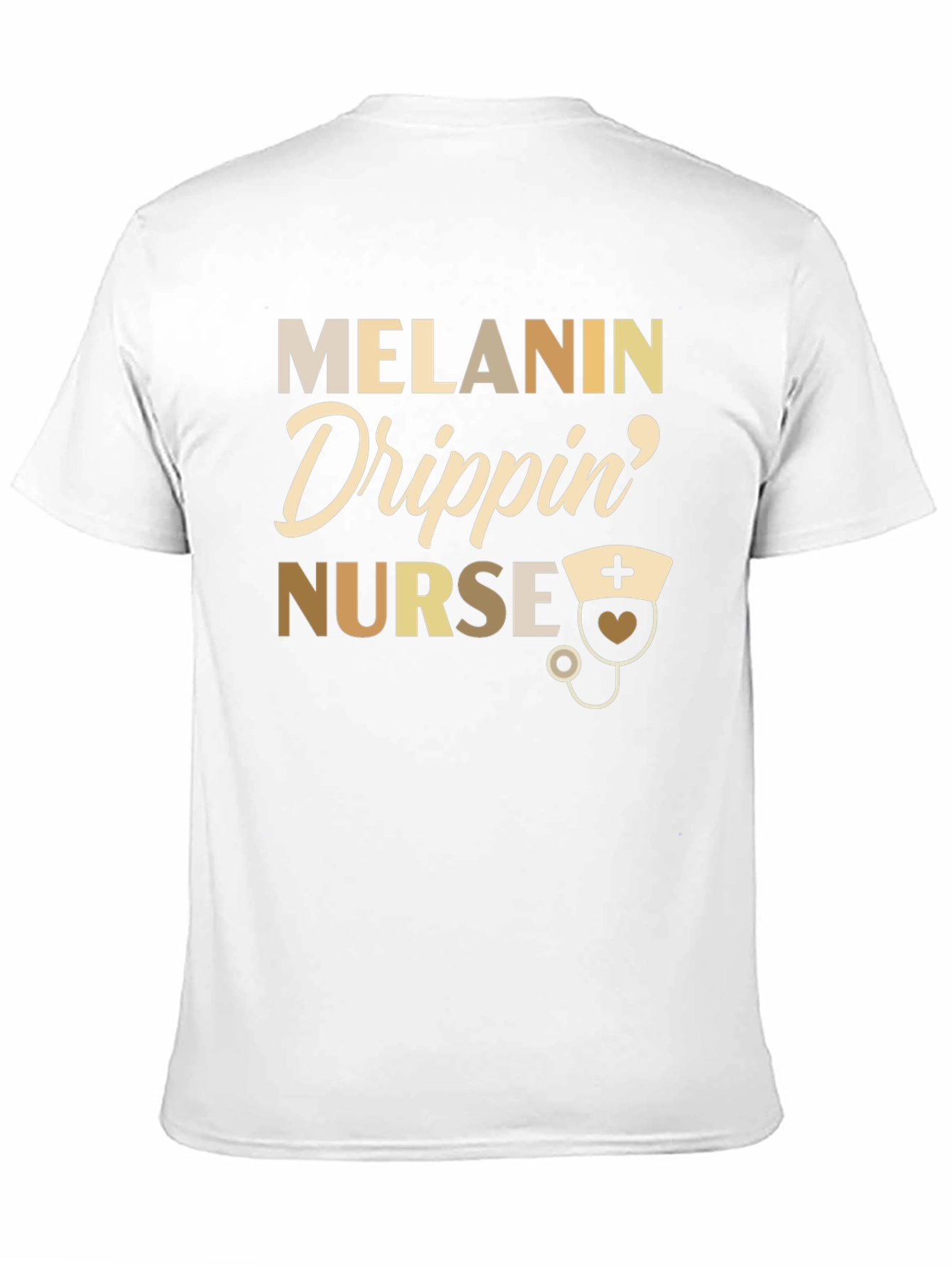 Melanin Drippin Nurse Graphic T-Shirt