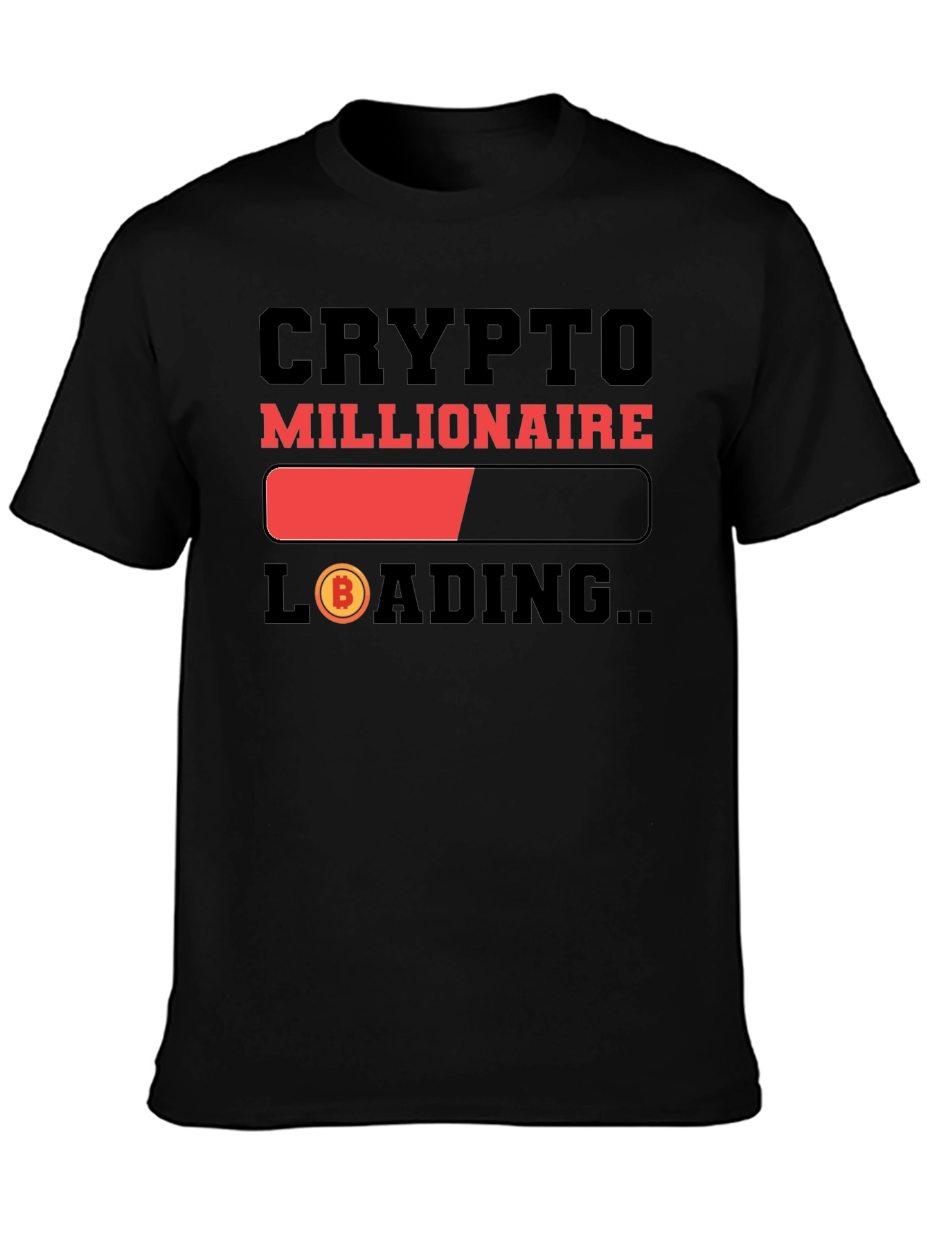 Crypto Millionaire Loading T-Shirt - Bitcoin Enthusiast