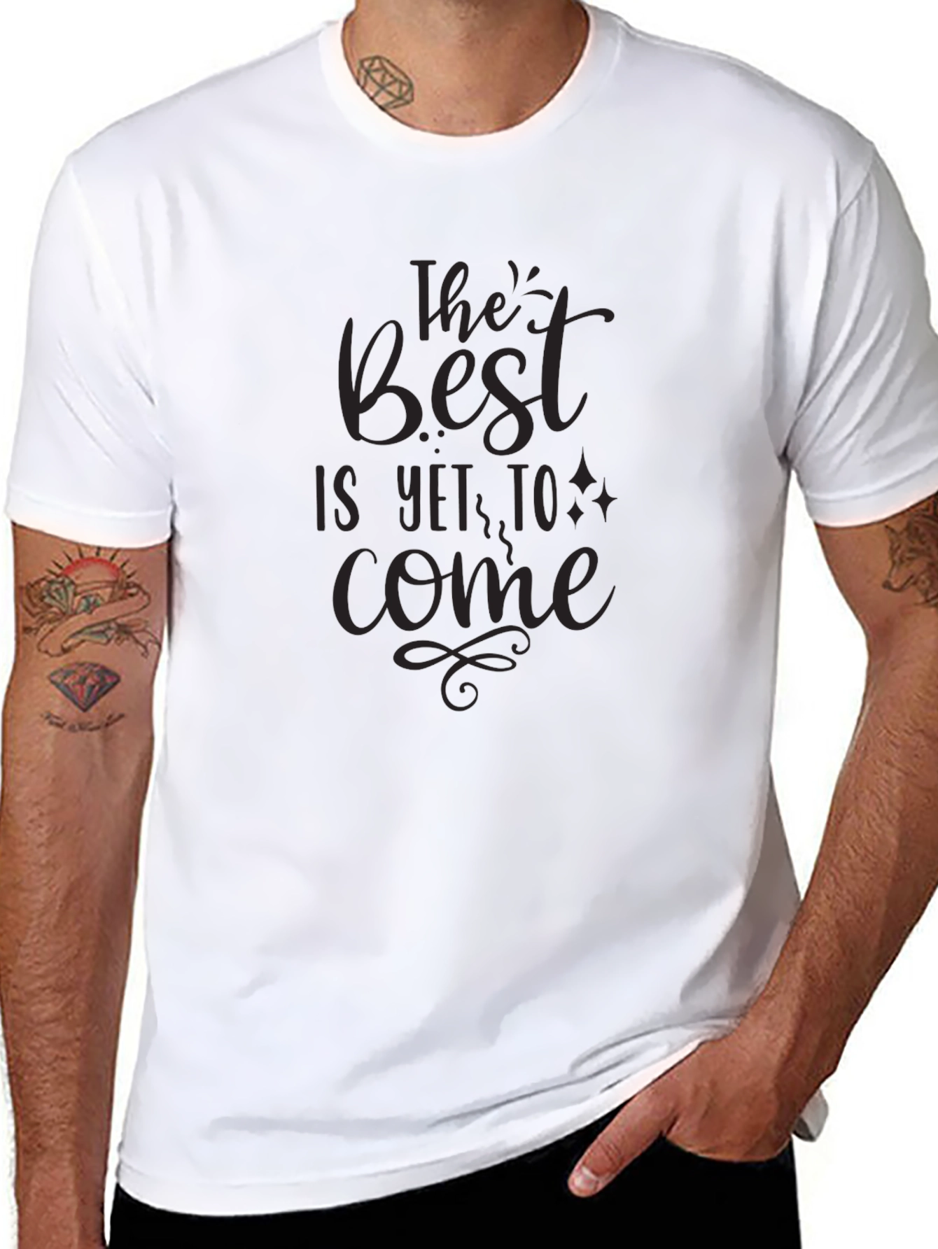 Inspirational Best is Yet to Come Black T-Shirt