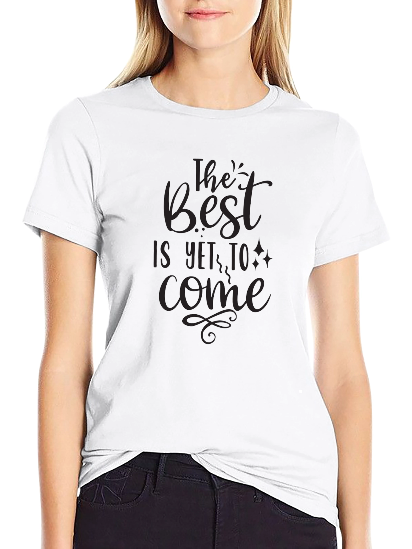 Inspirational Best is Yet to Come Black T-Shirt