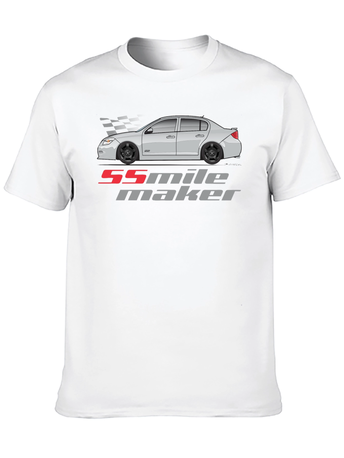 55 Mile Maker Car Graphic Black T-Shirt