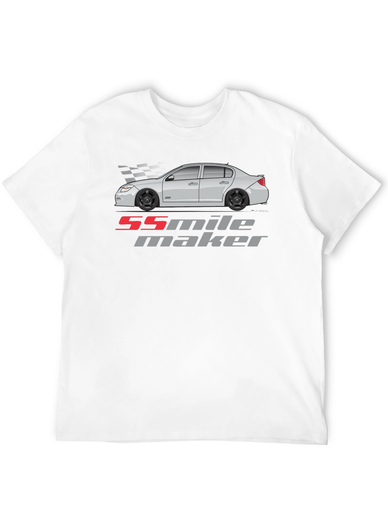 55 Mile Maker Car Graphic Black T-Shirt