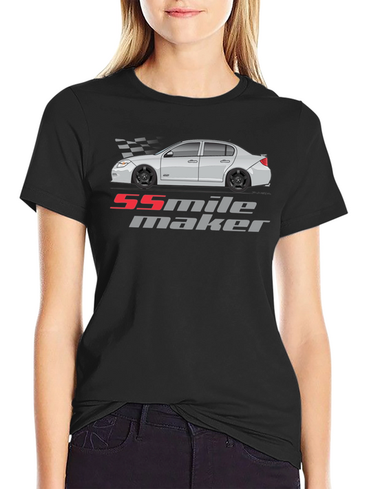 55 Mile Maker Car Graphic Black T-Shirt