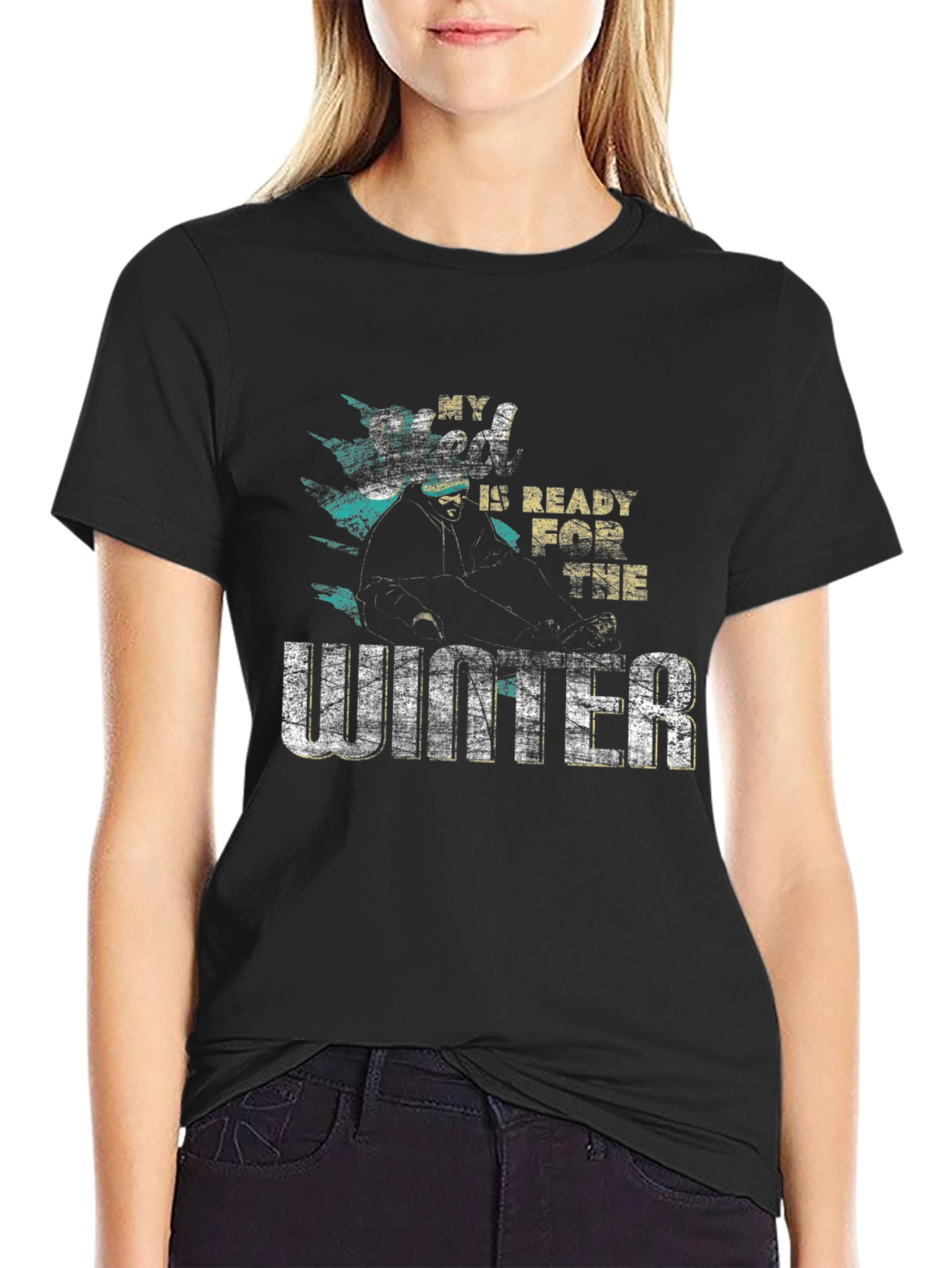 Winter Ready T-Shirt - Mens Black Graphic Tee