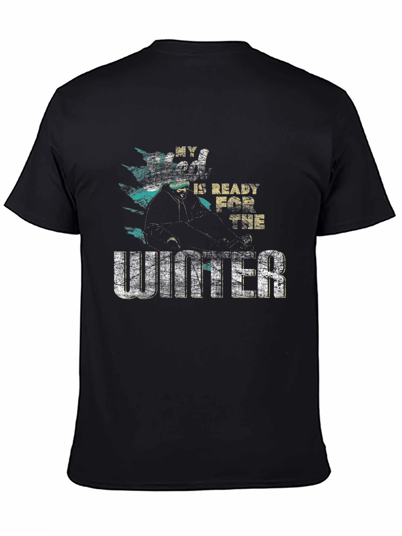 Winter Ready T-Shirt - Mens Black Graphic Tee