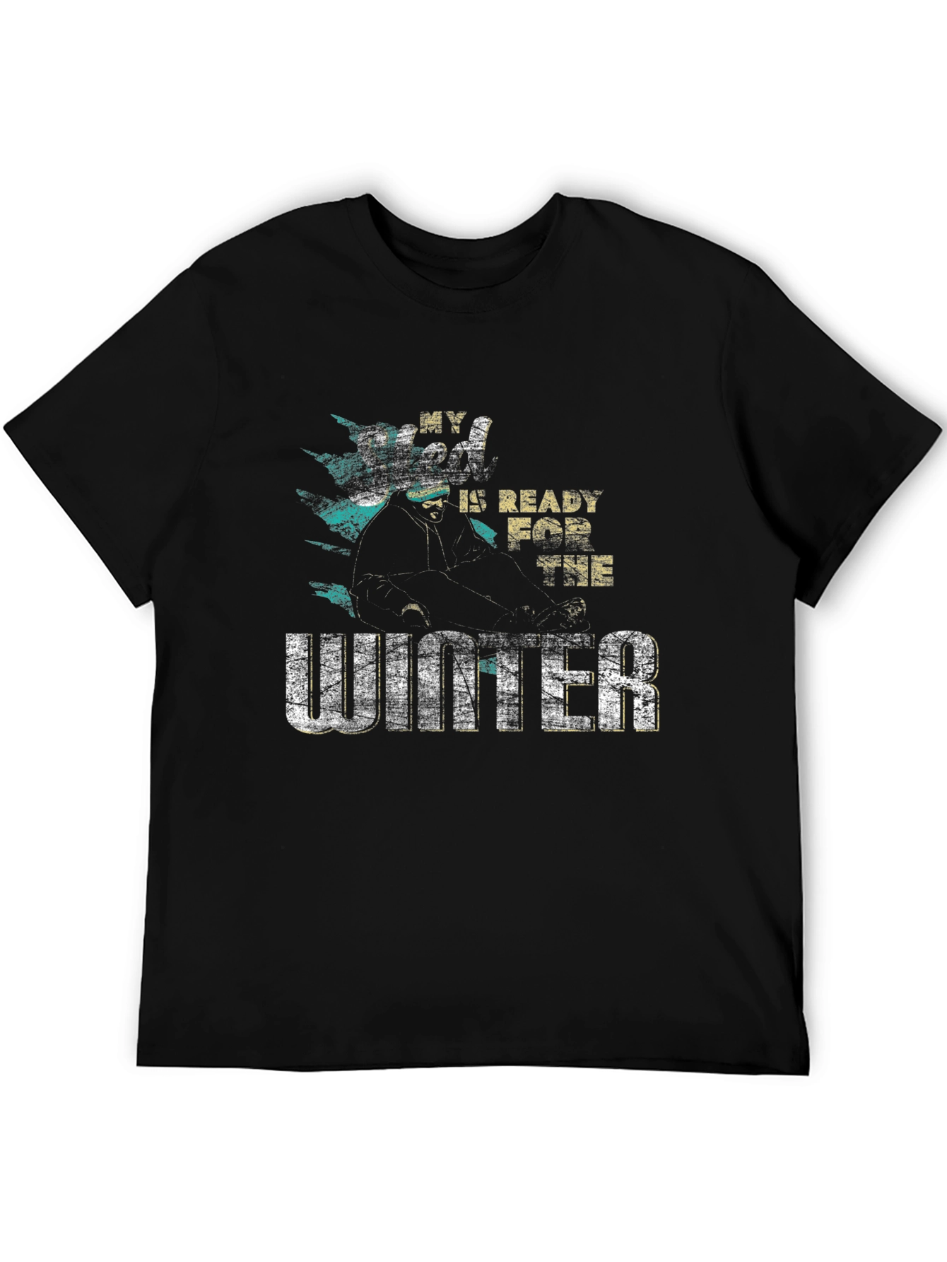Winter Ready T-Shirt - Mens Black Graphic Tee
