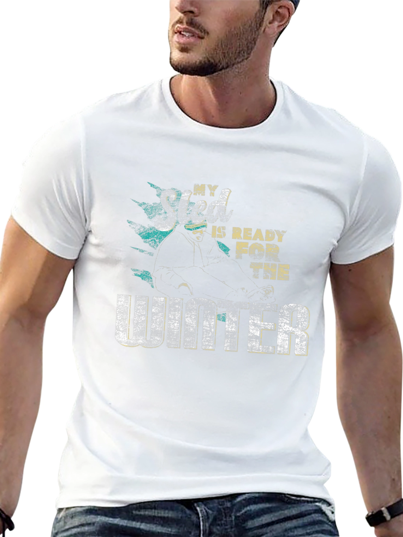 Winter Ready T-Shirt - Mens Black Graphic Tee