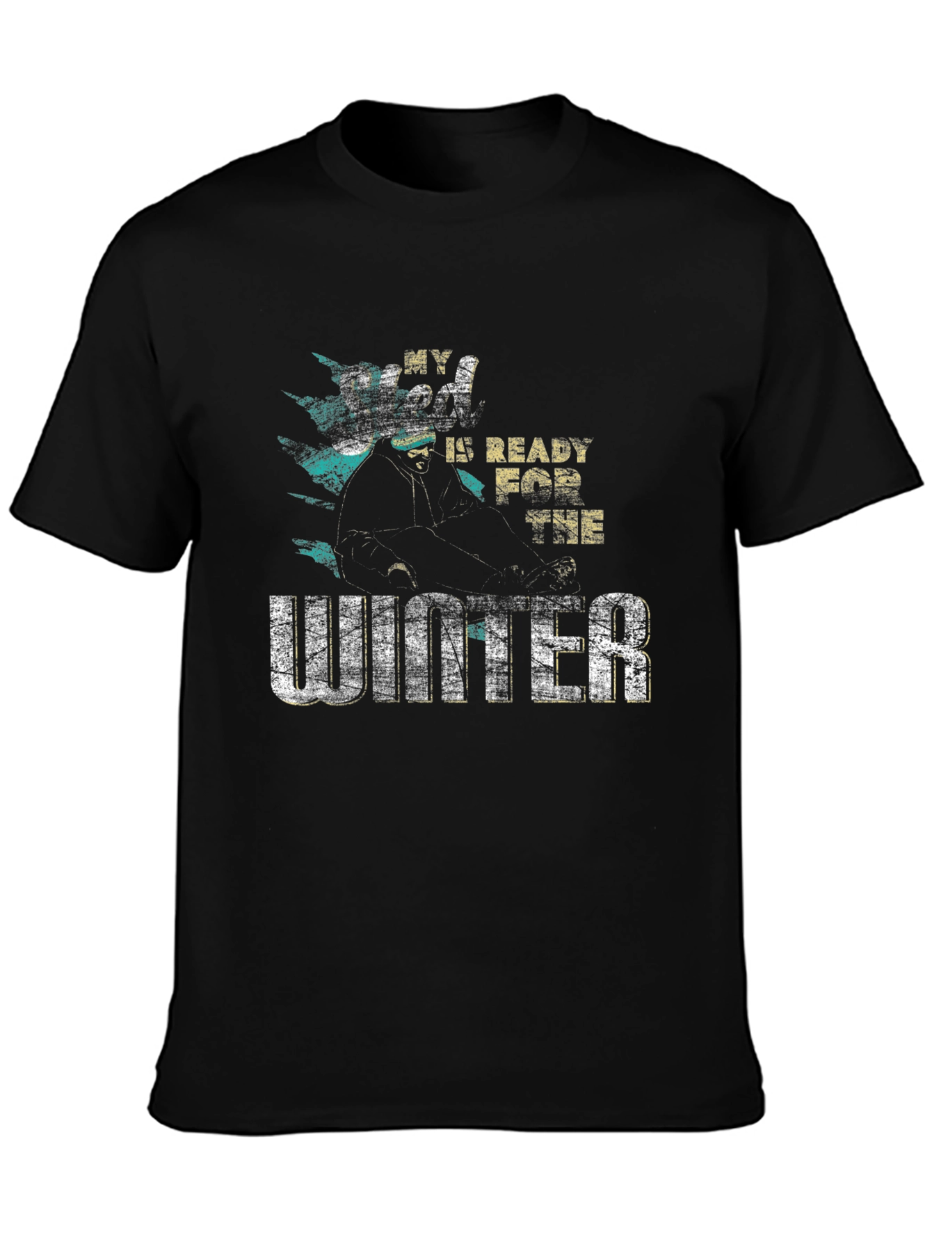 Winter Ready T-Shirt - Mens Black Graphic Tee