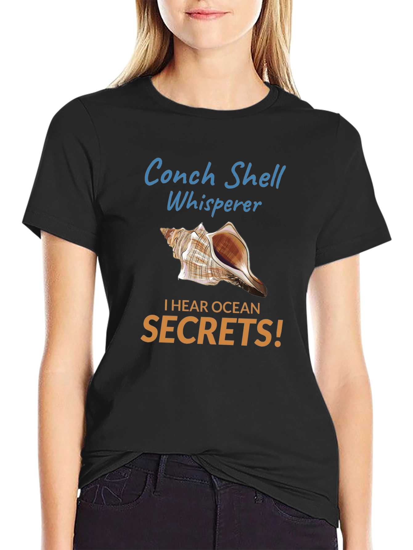 Conch Shell Whisperer Graphic Tee