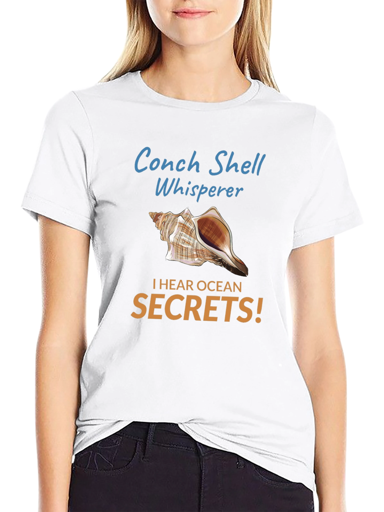 Conch Shell Whisperer Graphic Tee