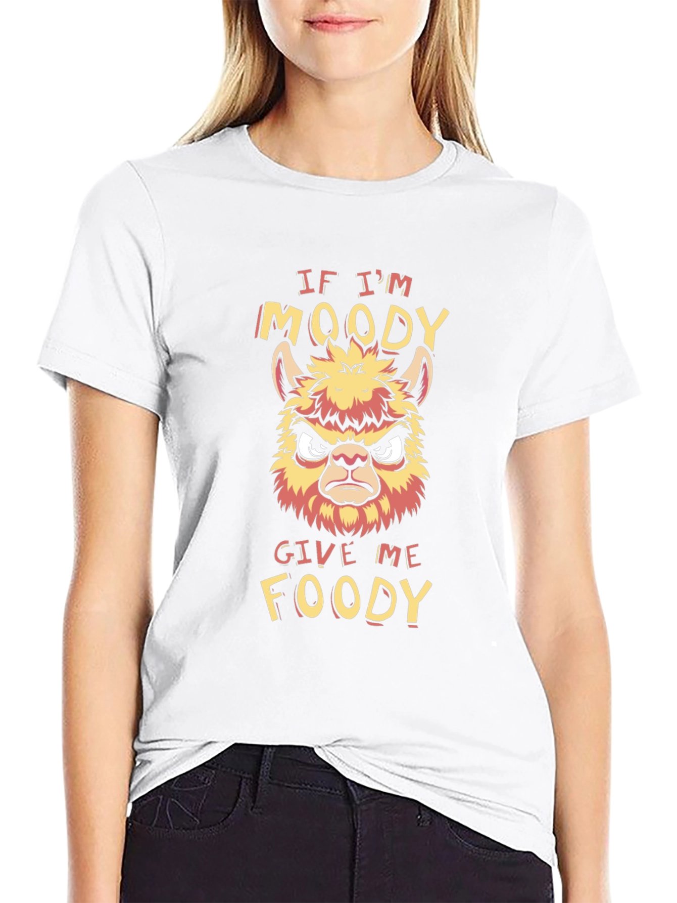 Moody Llama Graphic T-Shirt - Funny & Unique