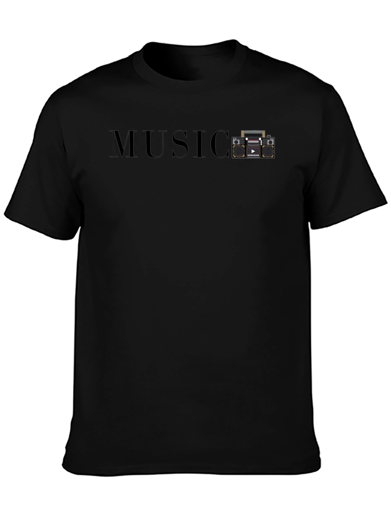 Retro Boombox Music T-Shirt