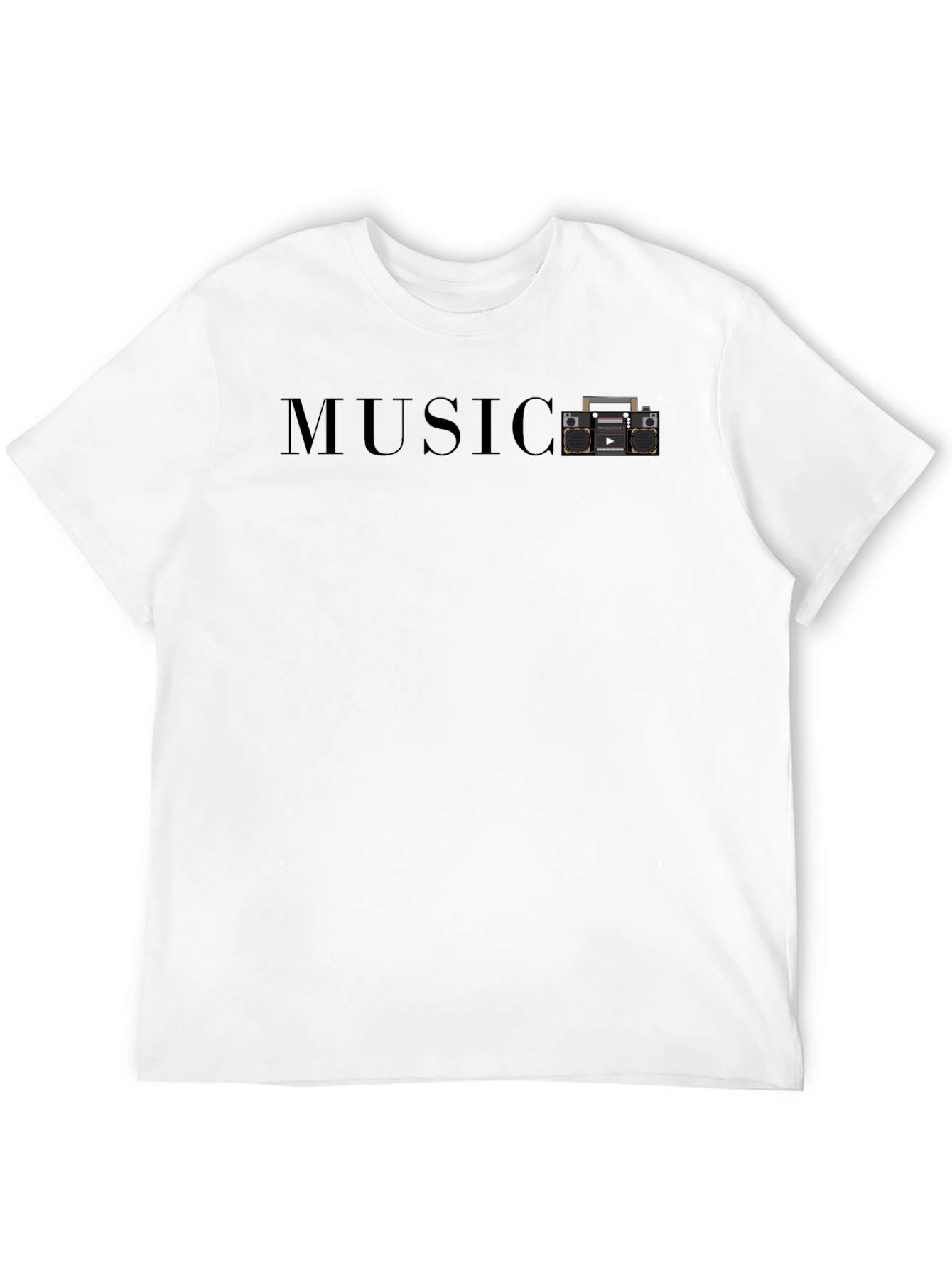 Retro Boombox Music T-Shirt