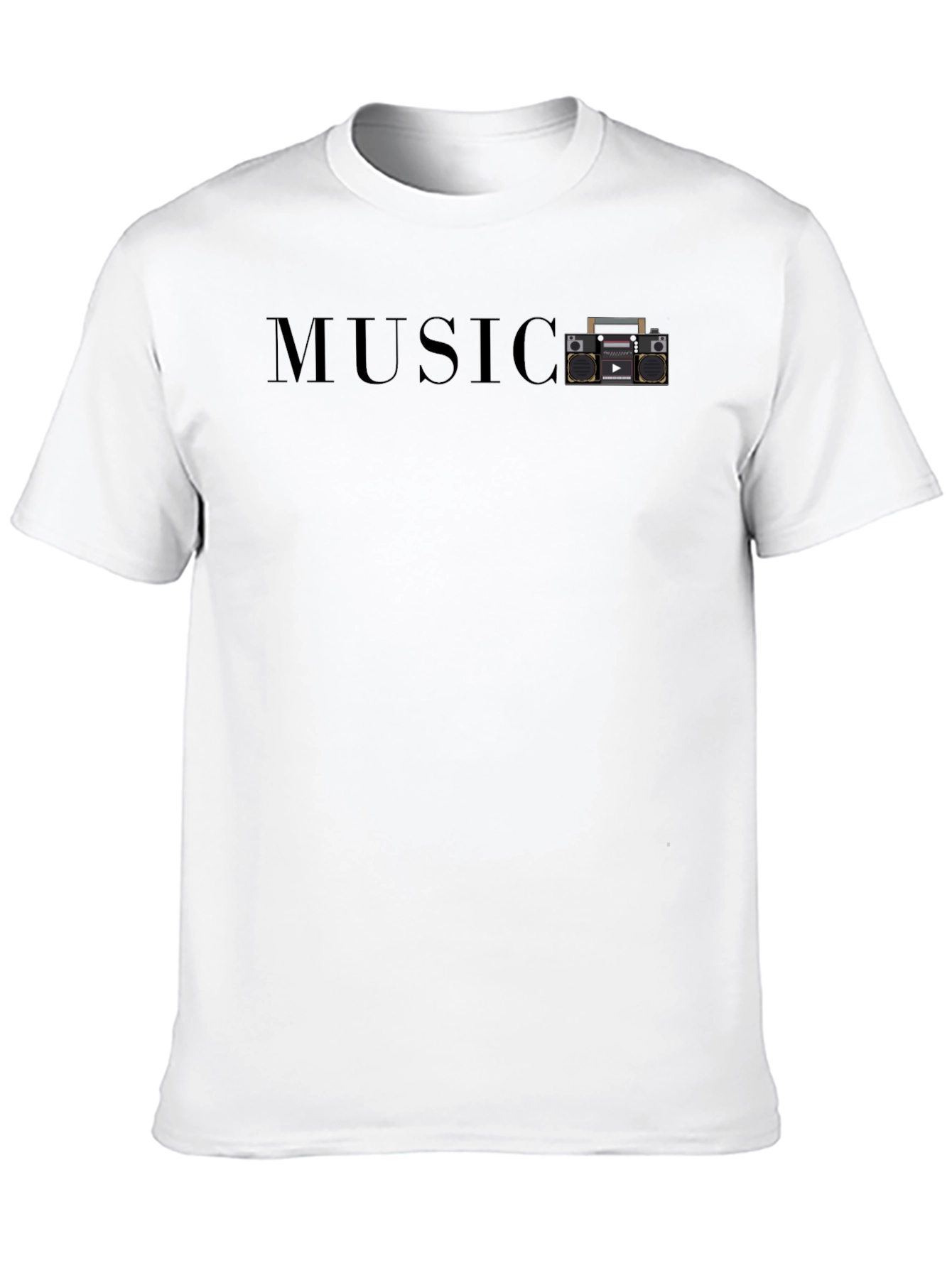 Retro Boombox Music T-Shirt