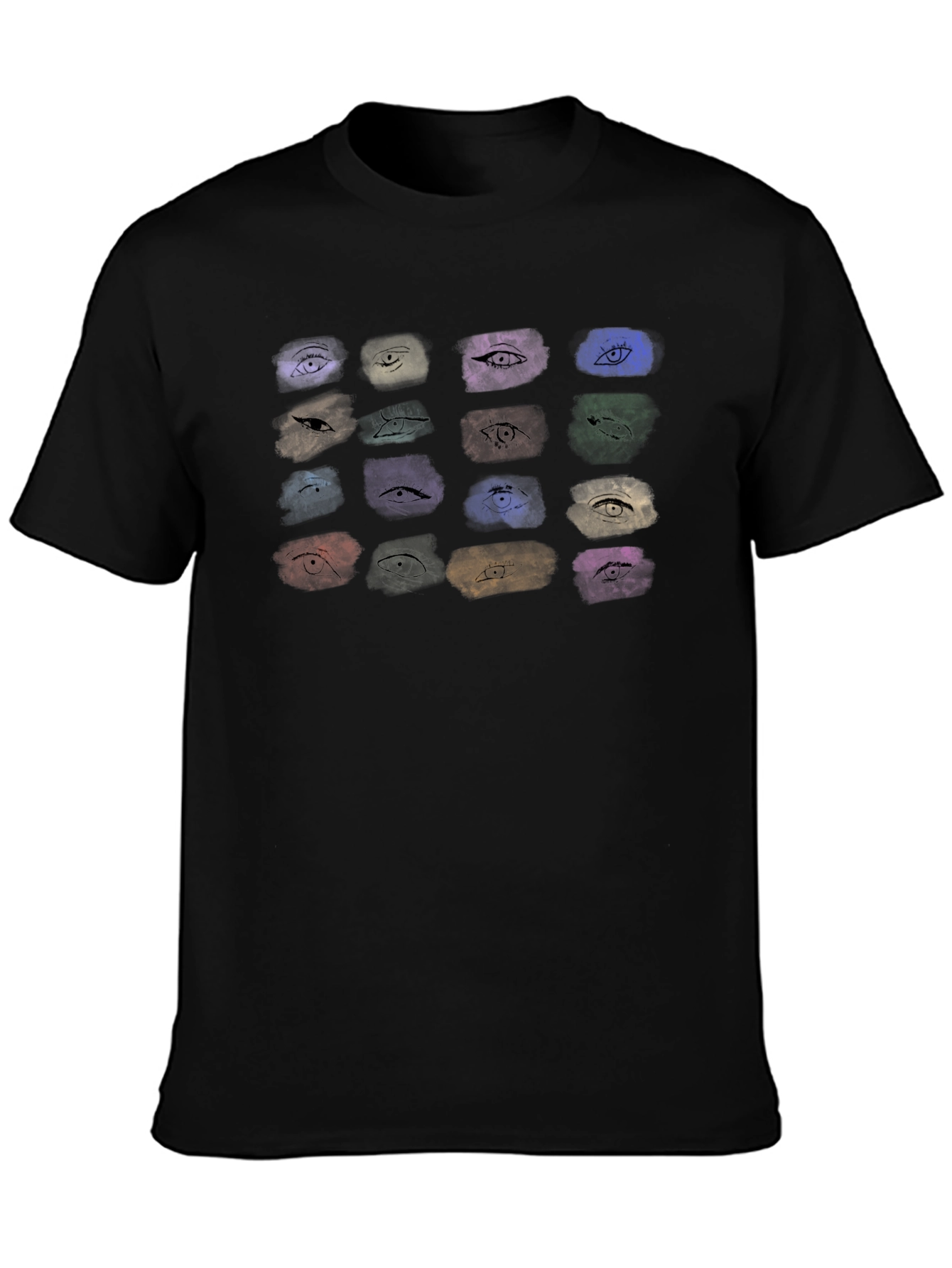 Eye See You Graphic Tee - Black Cotton T-Shirt