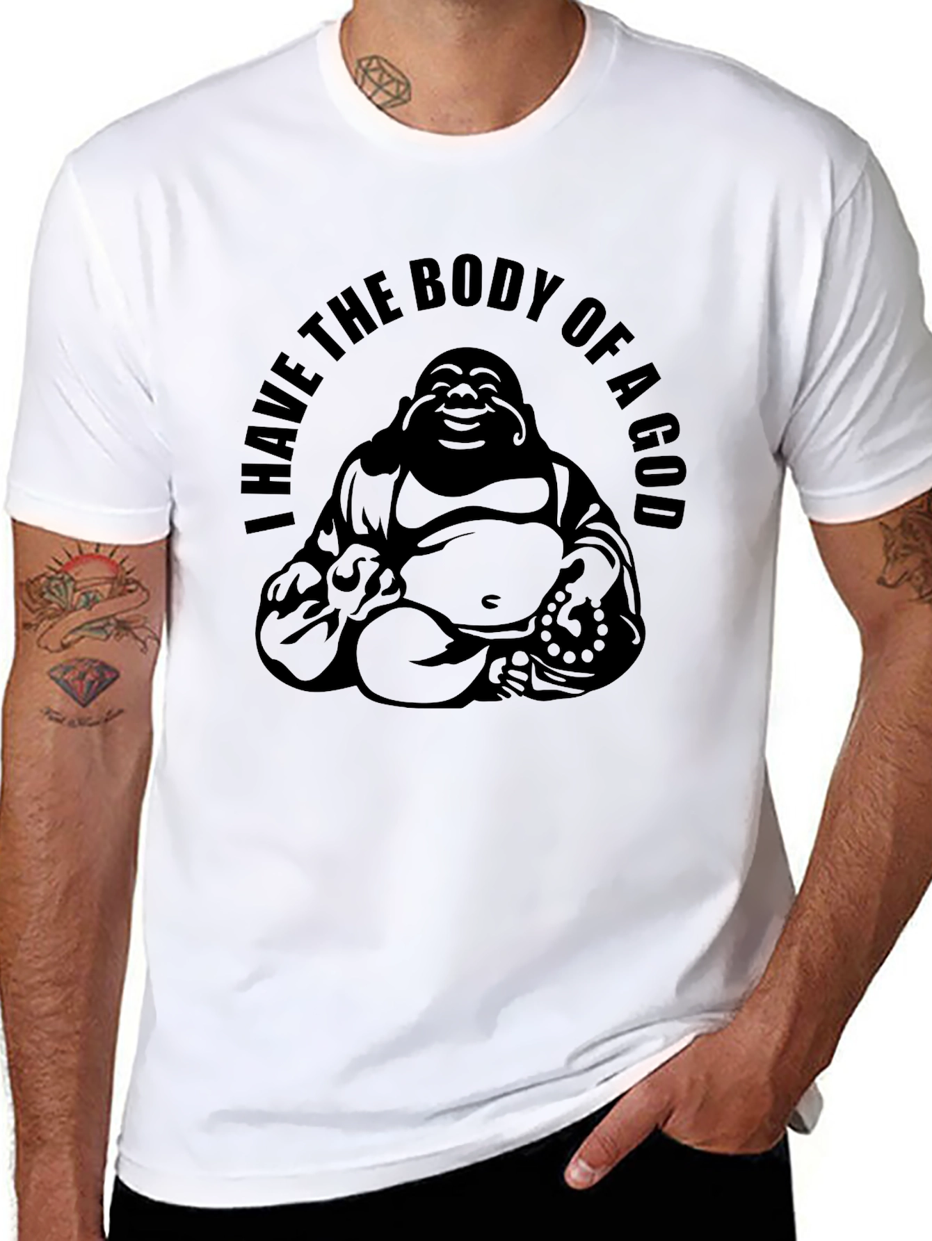 Buddha Body God T-Shirt - Mens Graphic Tee