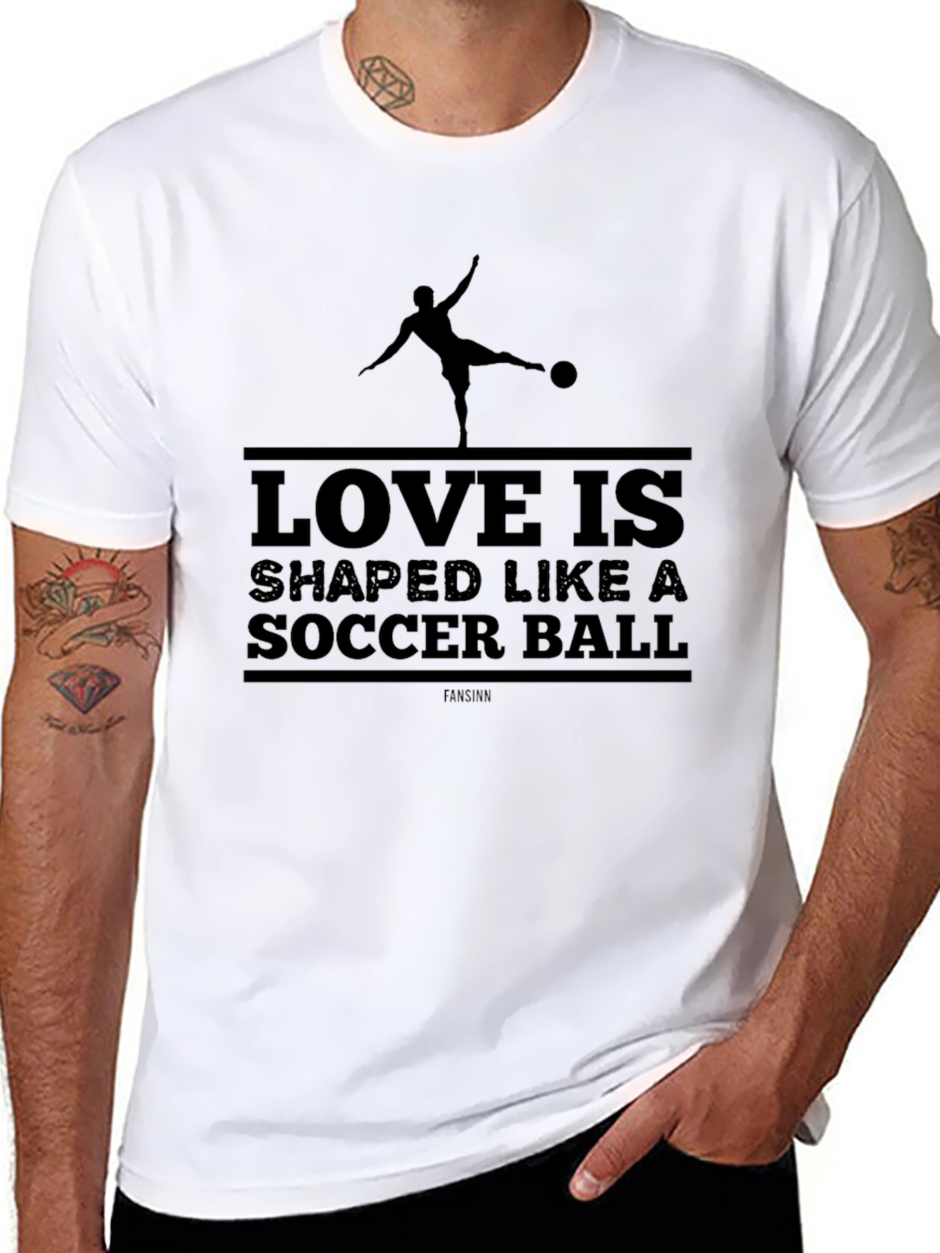 Love is Shaped Like a Soccer Ball T-Shirt