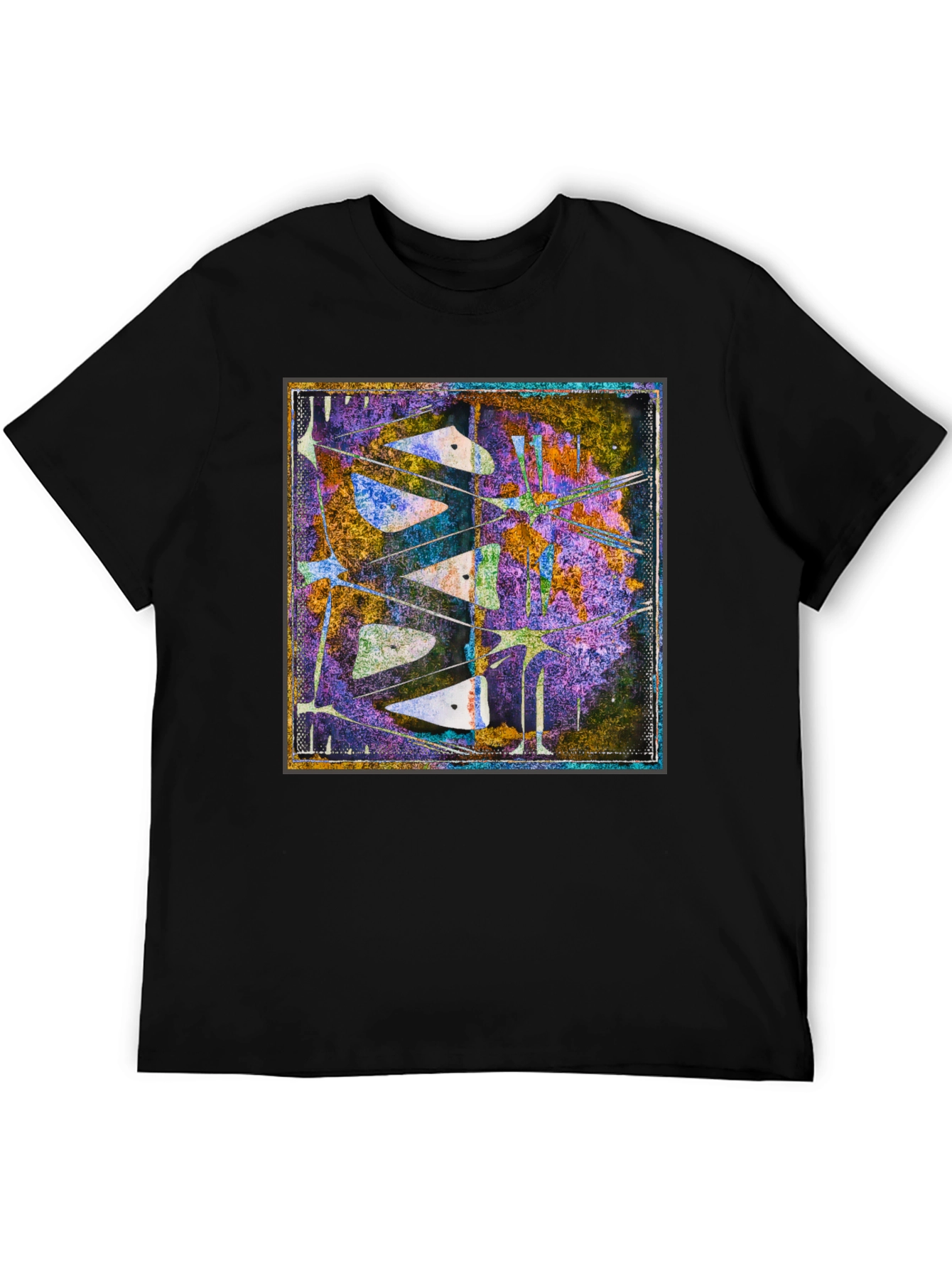 Abstract Art Print Tee - Unique Graphic Design