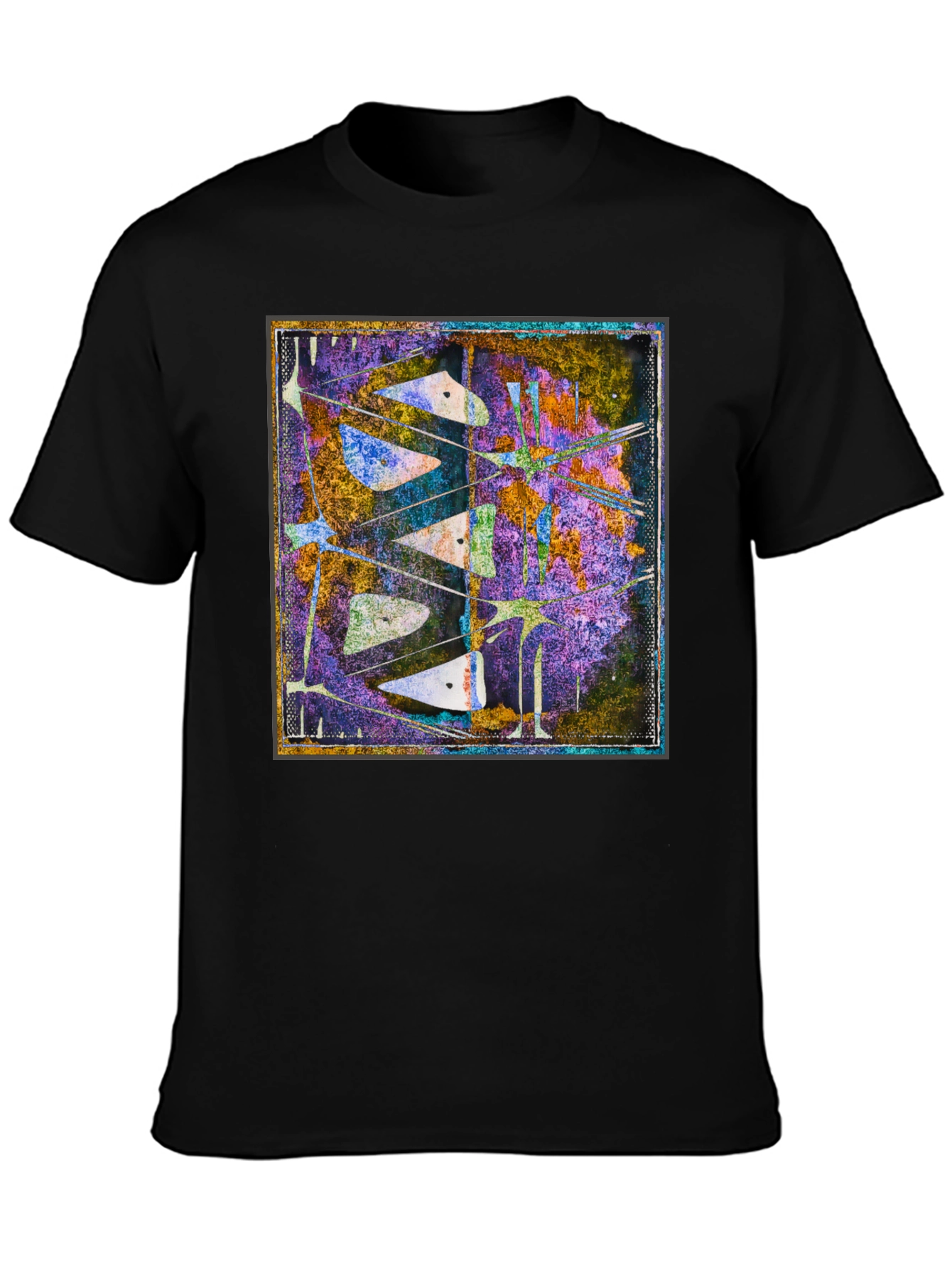 Abstract Art Print Tee - Unique Graphic Design