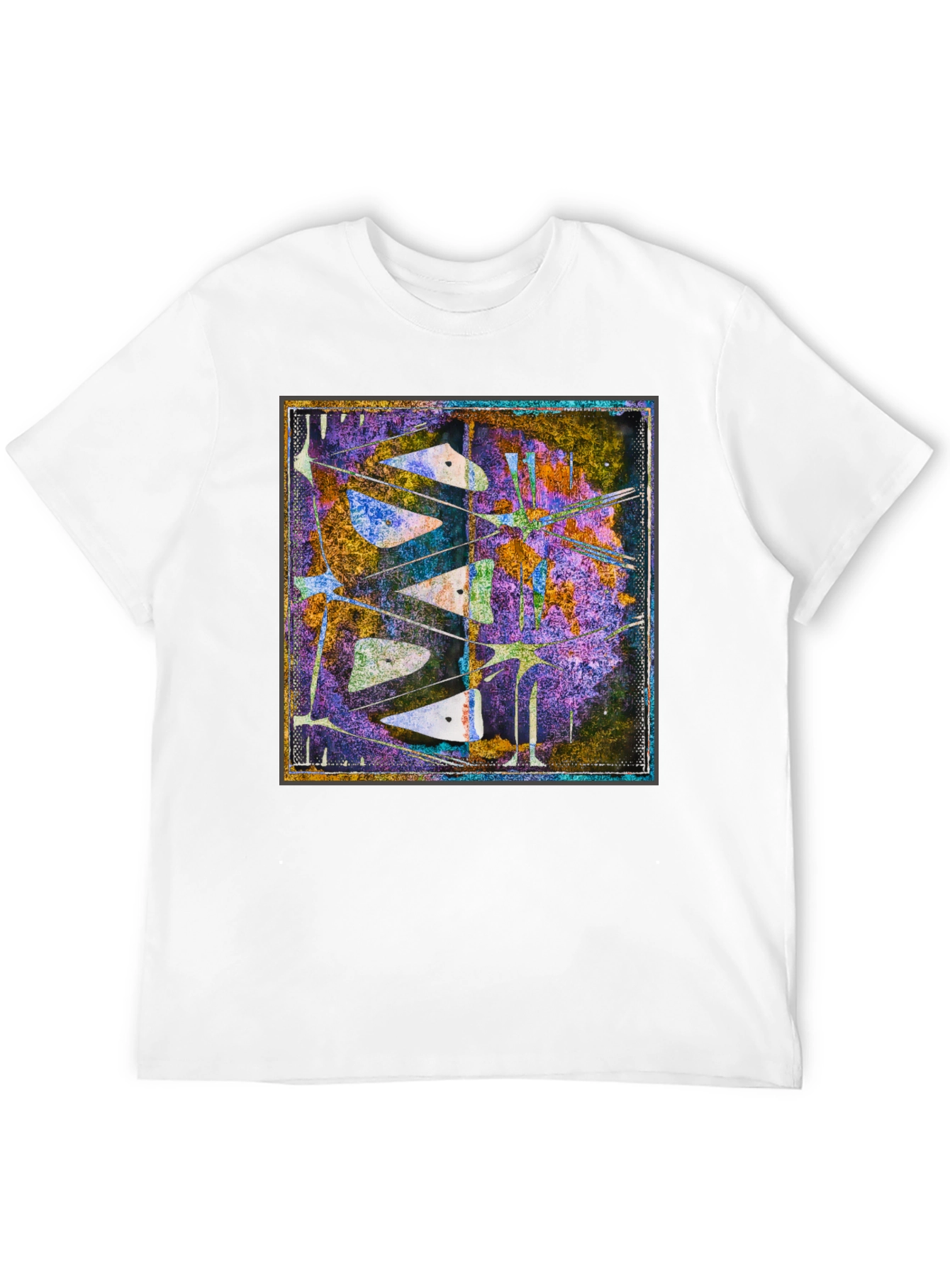 Abstract Art Print Tee - Unique Graphic Design