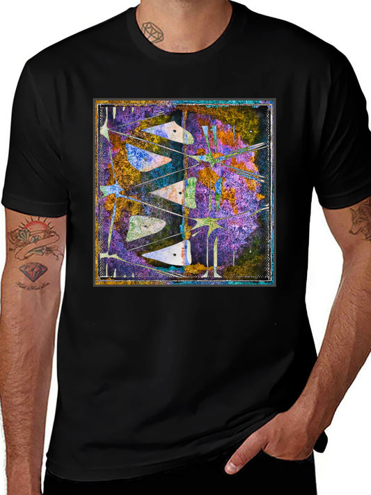 Abstract Art Print Tee - Unique Graphic Design