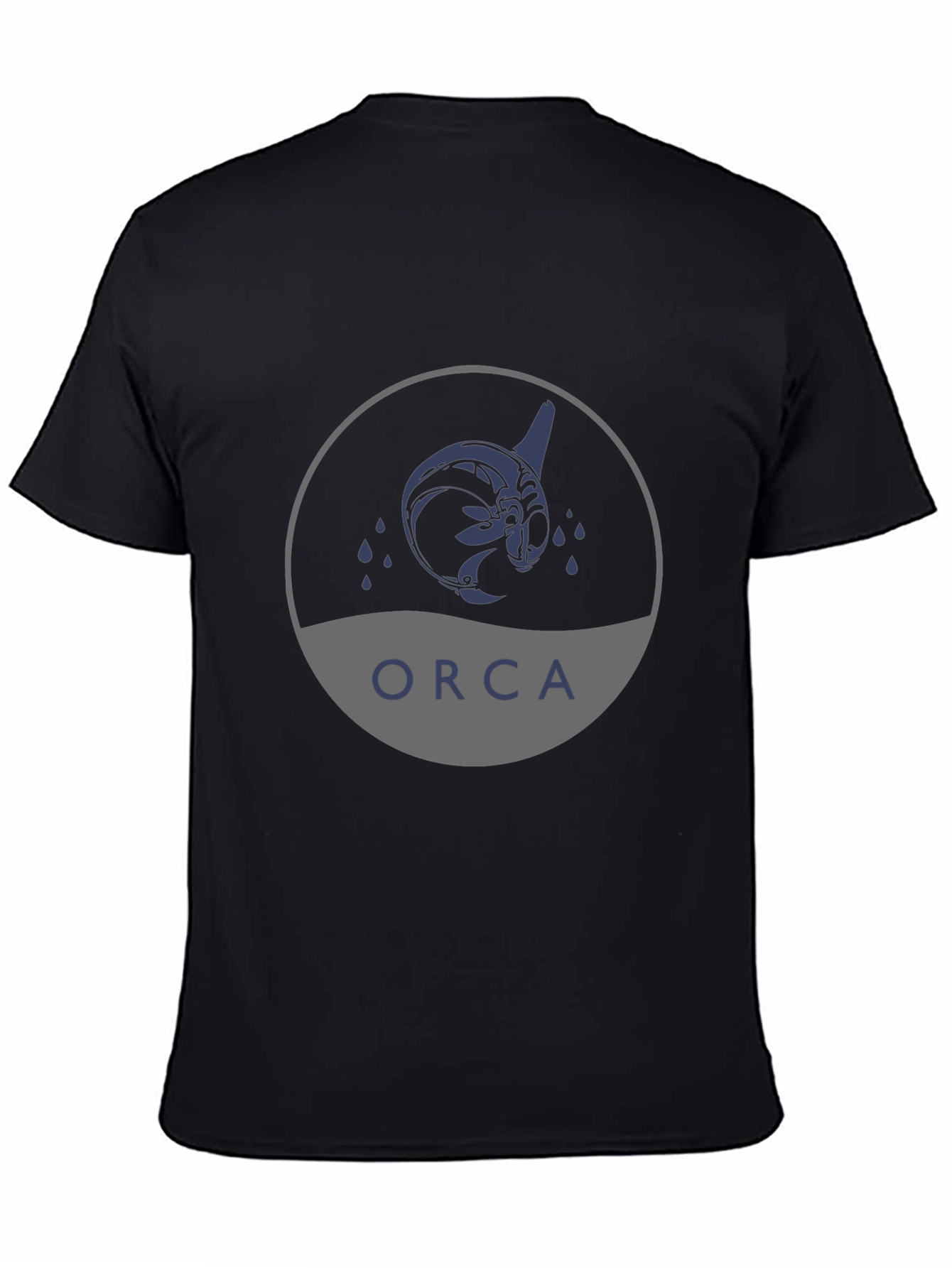Orca Graphic Print Black T-Shirt