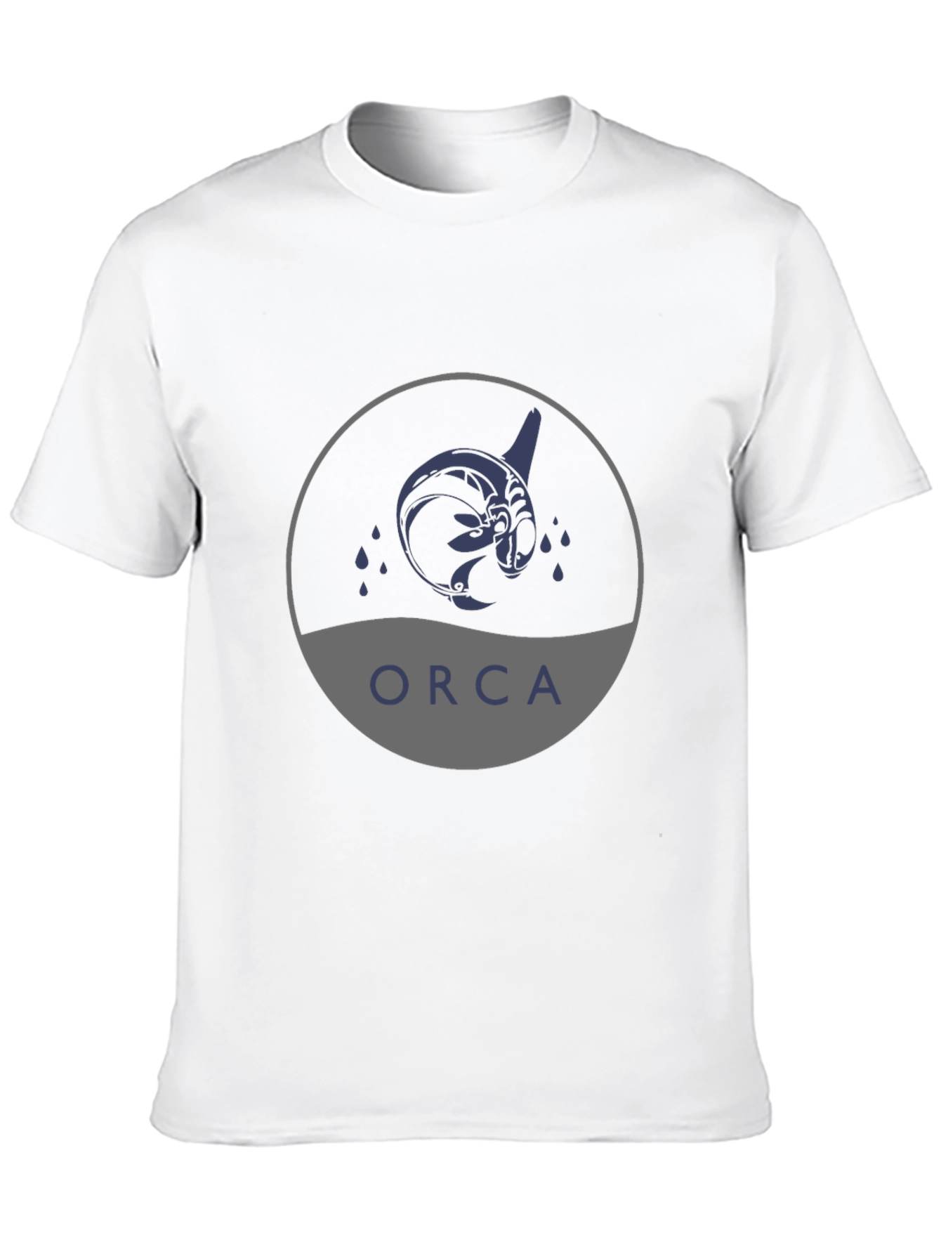 Orca Graphic Print Black T-Shirt