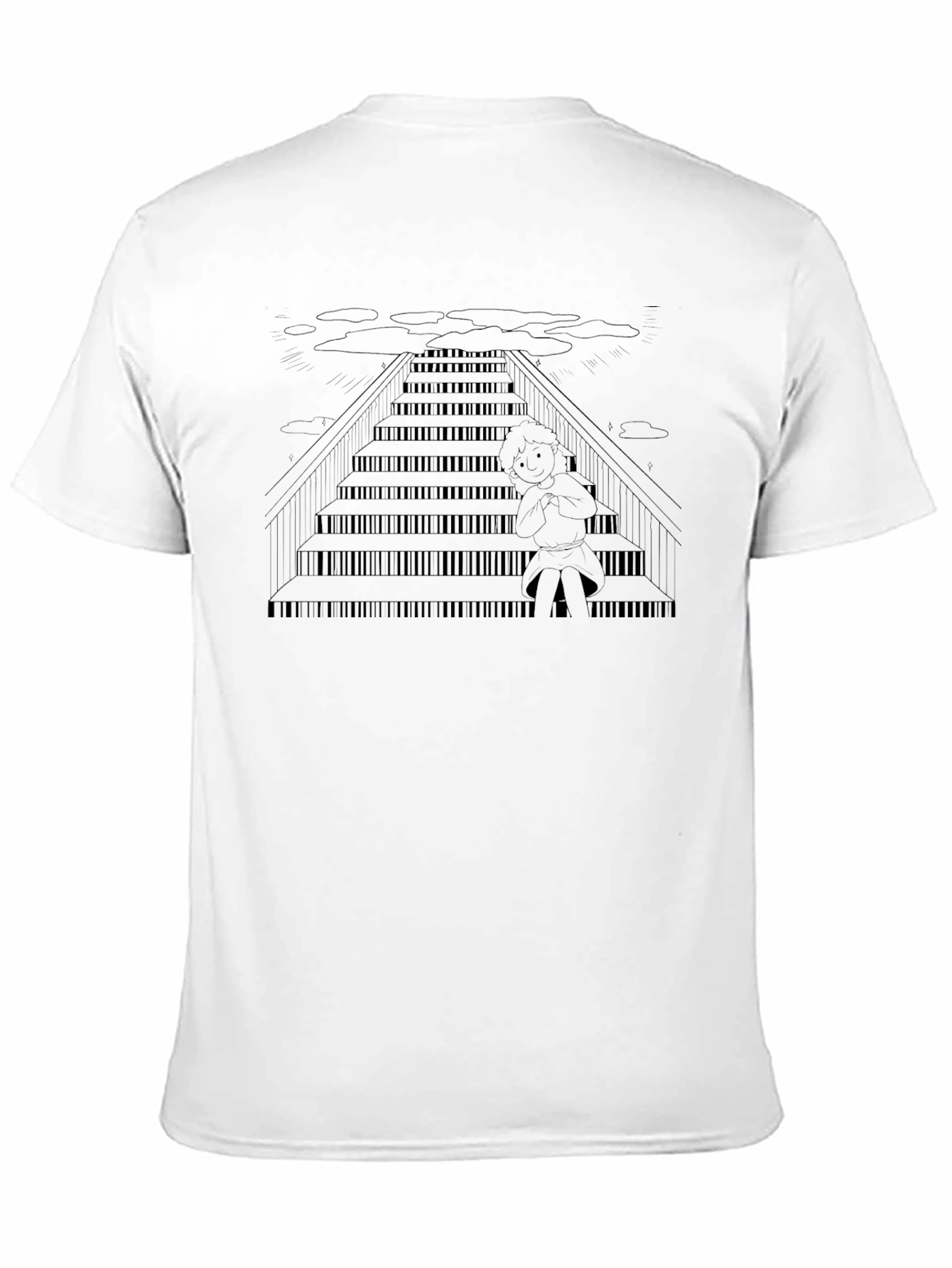 Piano Stairs T-Shirt - Music Lover Apparel