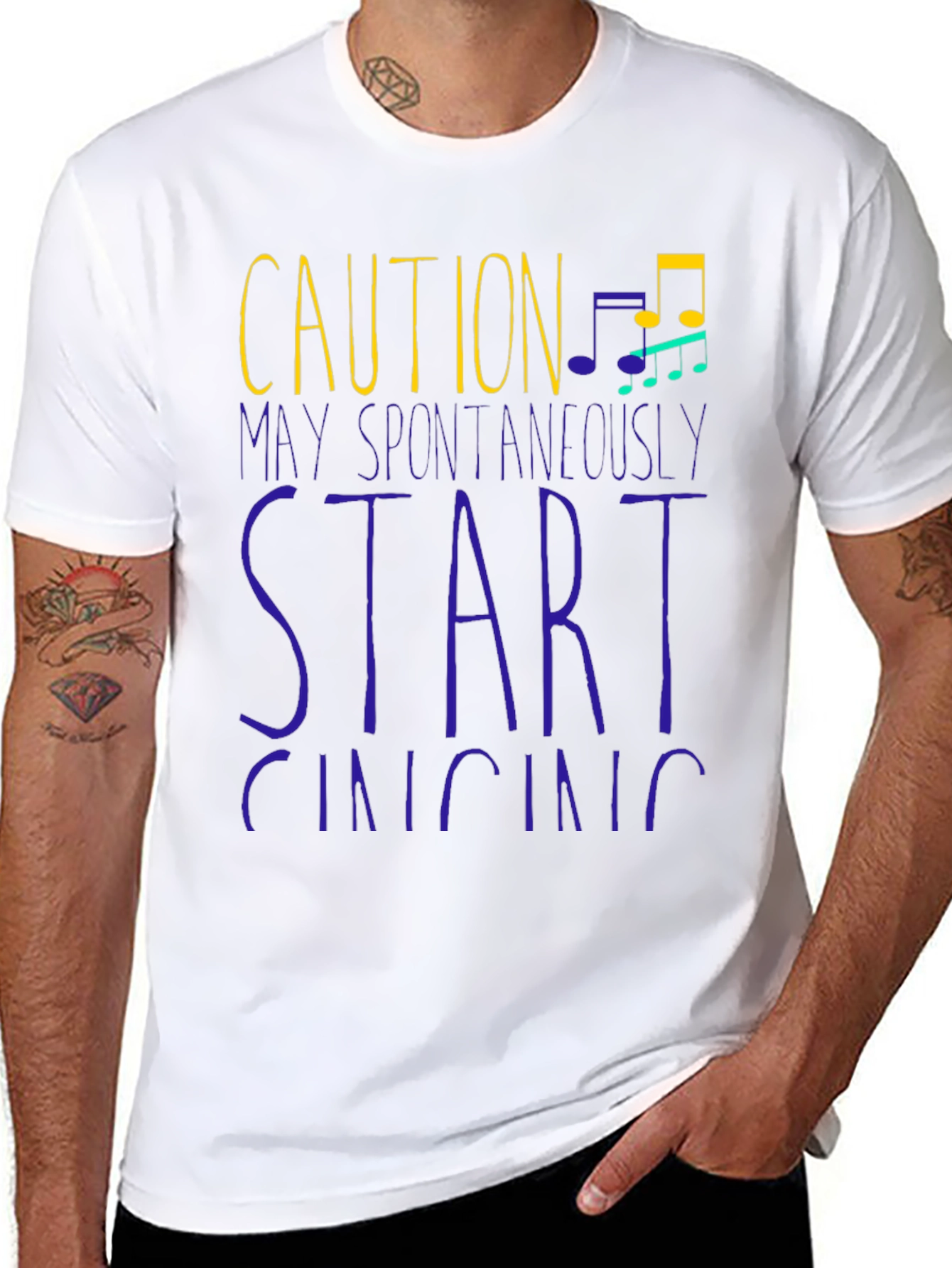 Caution May Spontaneously Start Singing T-Shirt