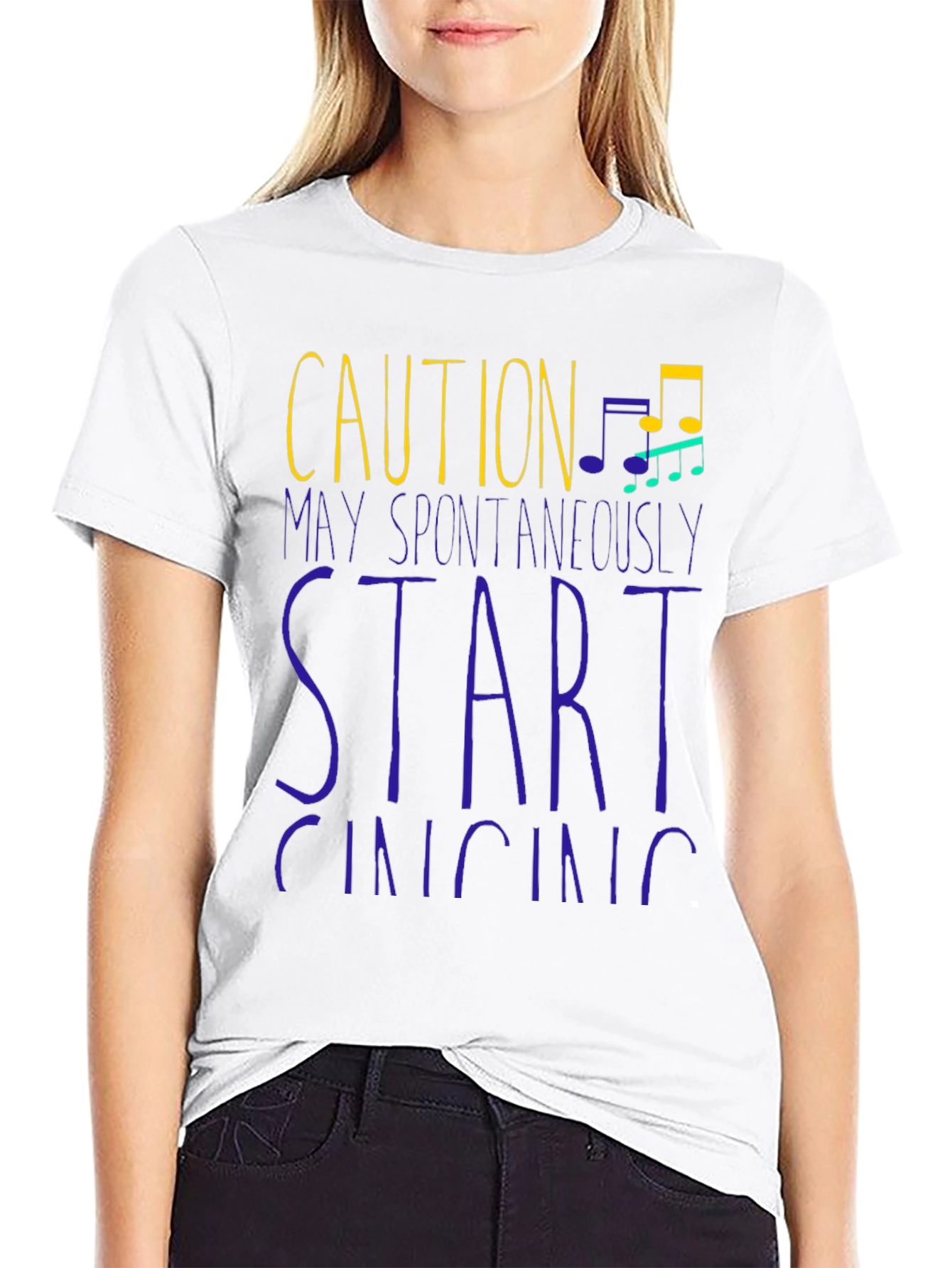 Caution May Spontaneously Start Singing T-Shirt