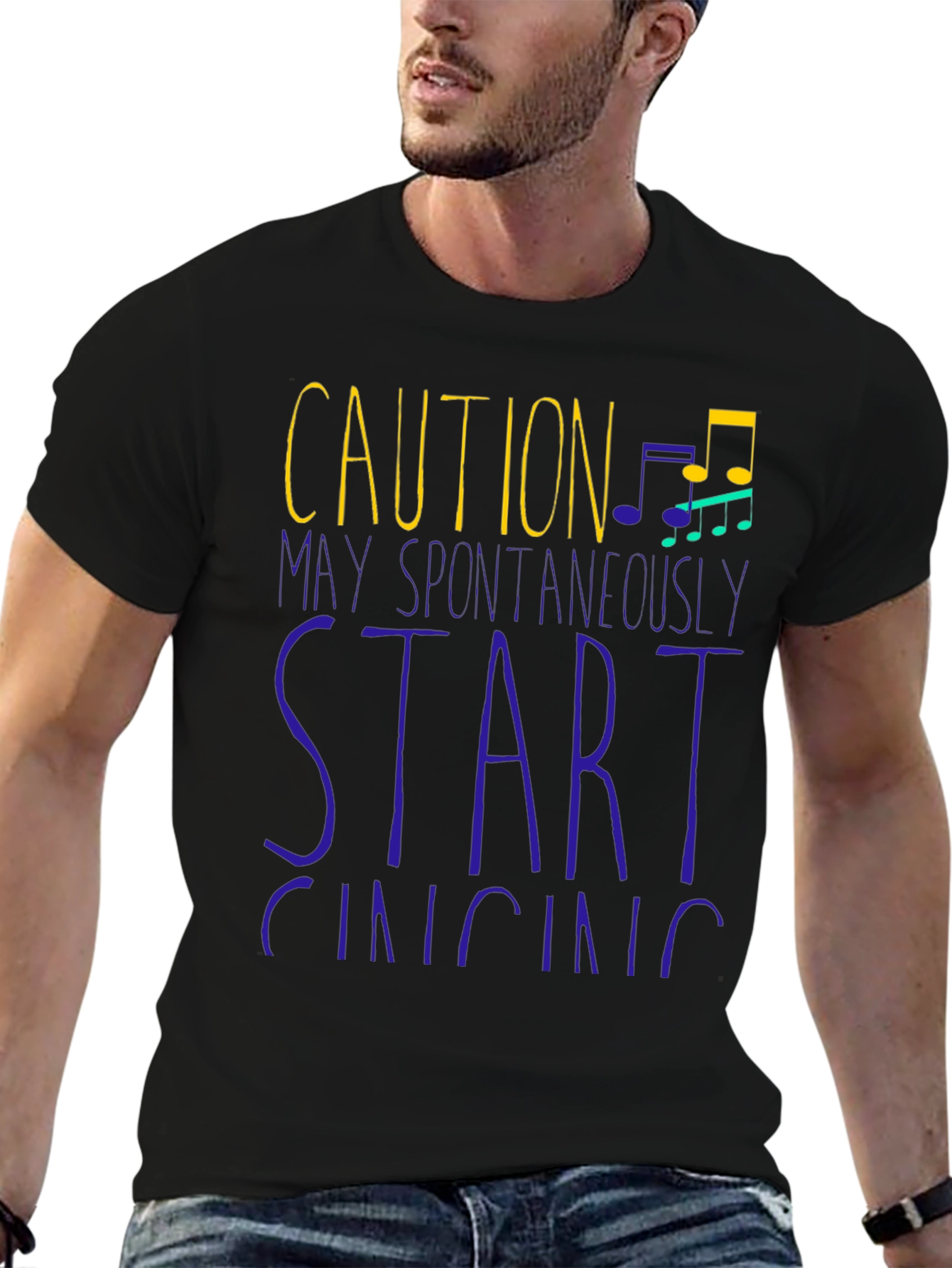 Caution May Spontaneously Start Singing T-Shirt