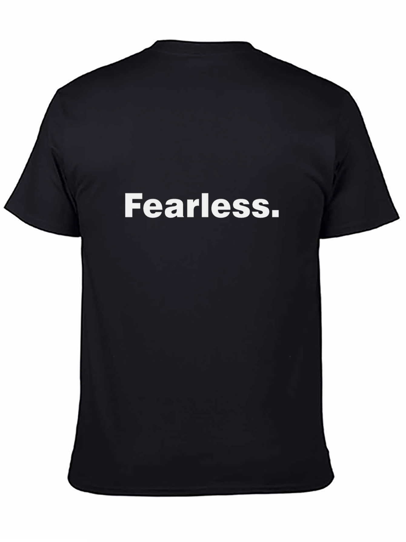 Fearless Graphic Tee - Black Cotton T-Shirt