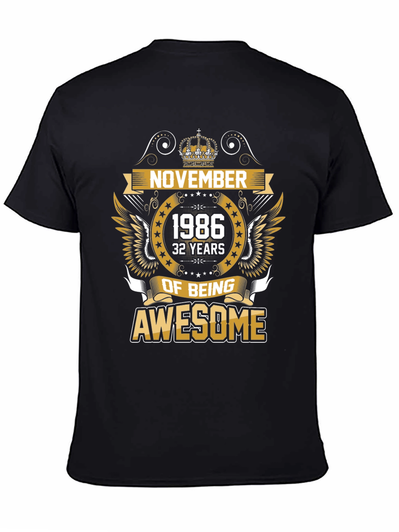 November 1986 Awesome Birthday T-Shirt