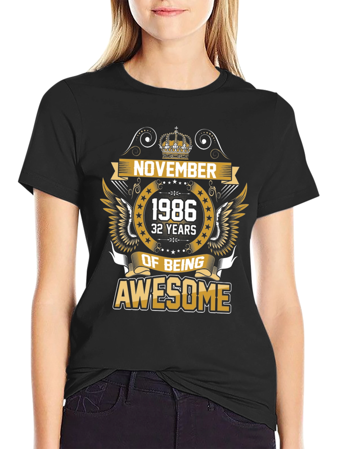 November 1986 Awesome Birthday T-Shirt