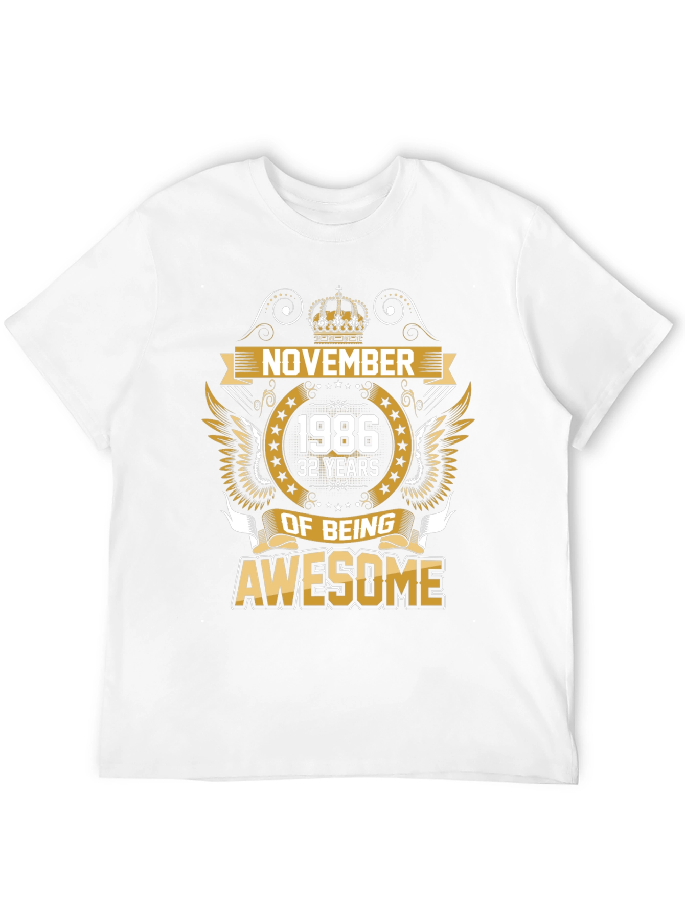 November 1986 Awesome Birthday T-Shirt
