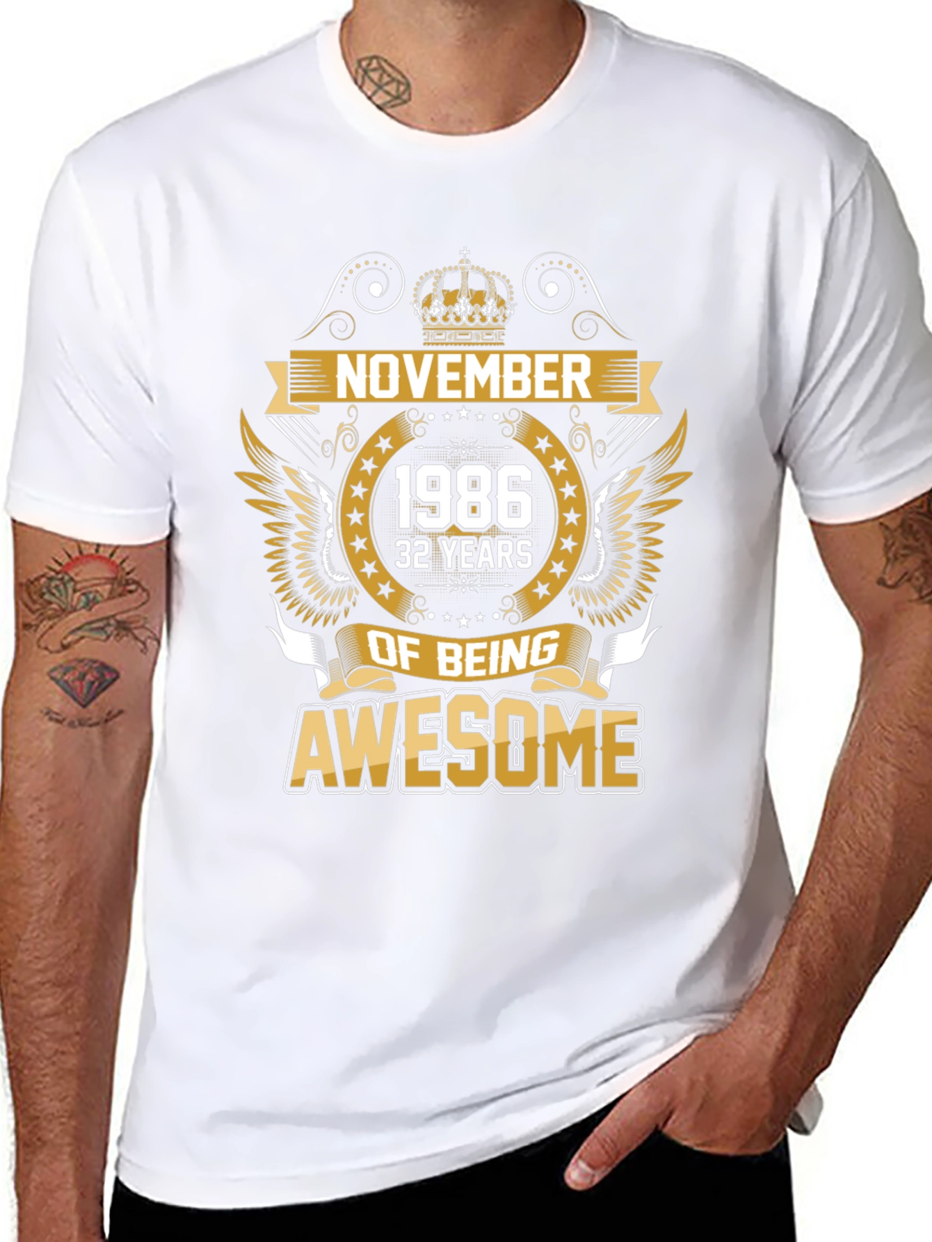 November 1986 Awesome Birthday T-Shirt