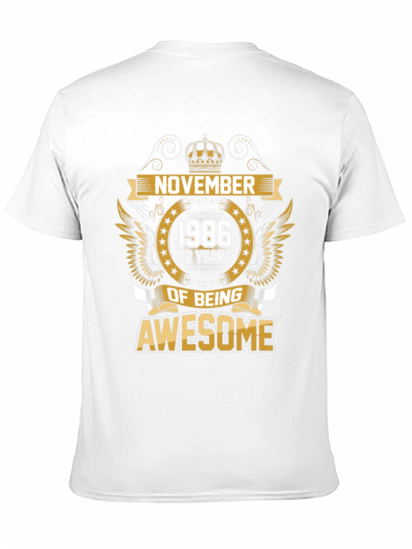 November 1986 Awesome Birthday T-Shirt