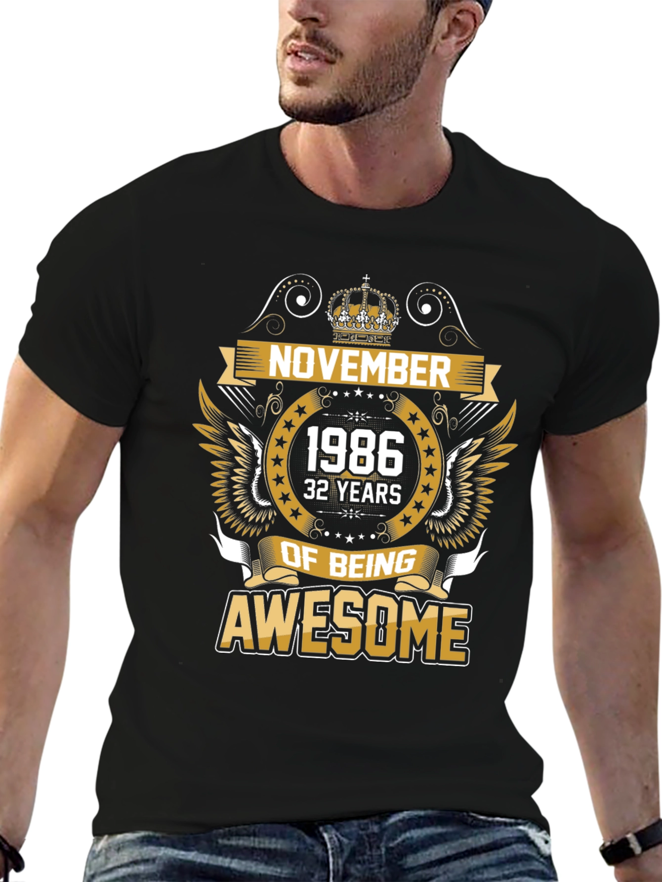 November 1986 Awesome Birthday T-Shirt