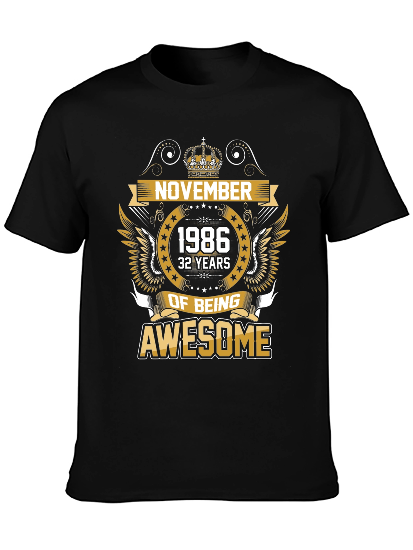 November 1986 Awesome Birthday T-Shirt
